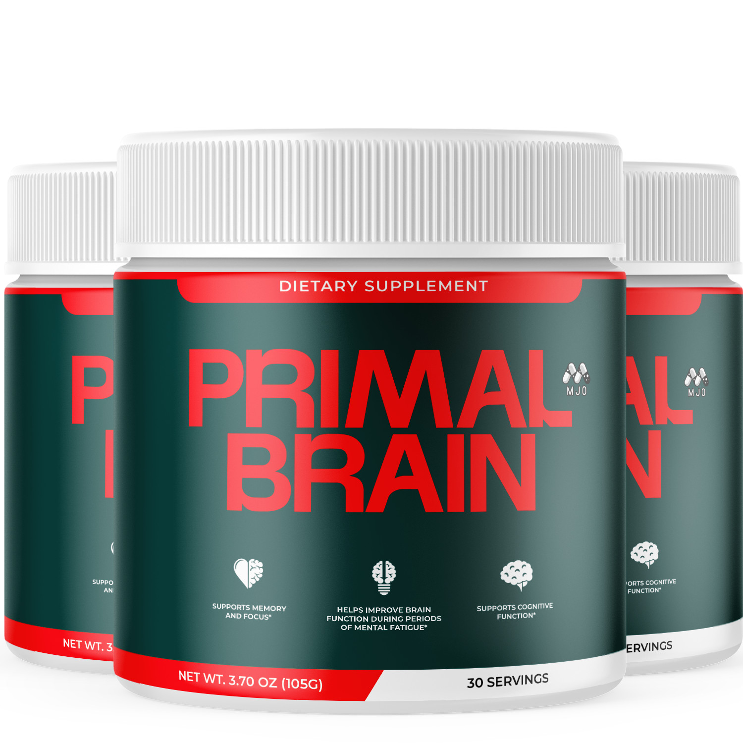 (5 Pack) Primal Brain Powder Advanced Brain Supplement PrimalBrain 150 Servings