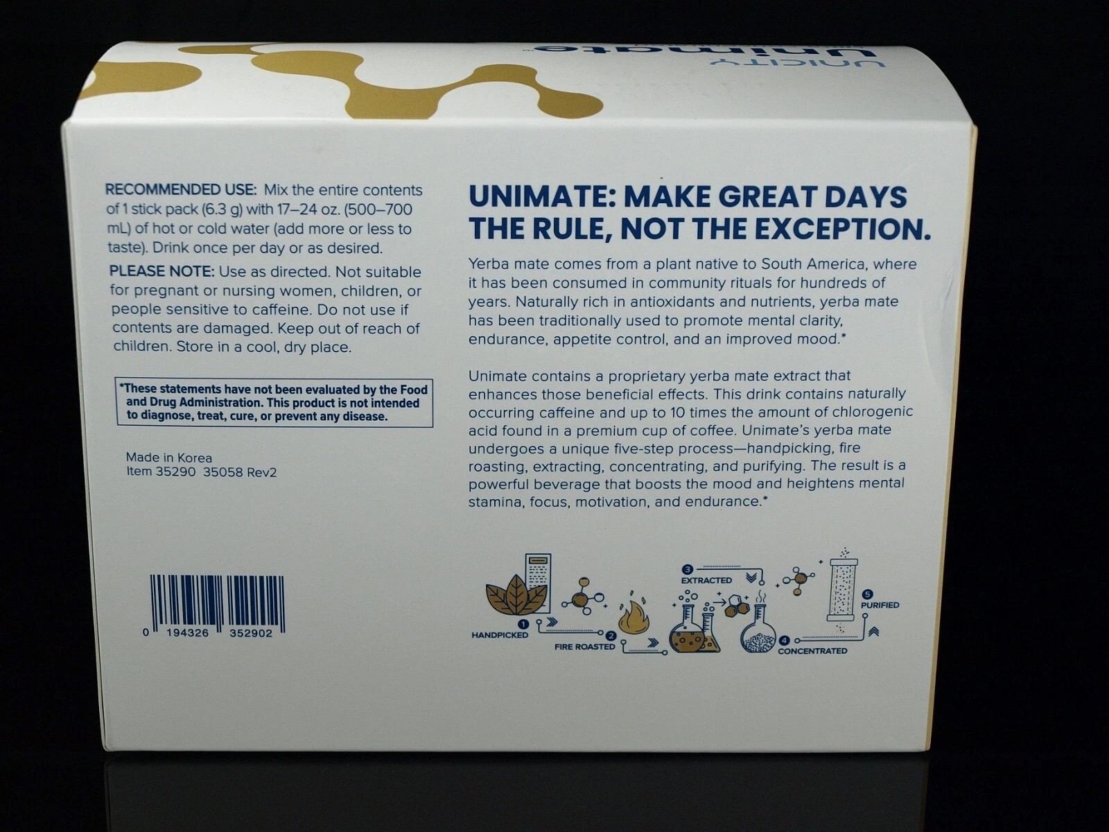 Unicity Unimate Lemon Ginger Box of 30 Sachets – Exp 02/2027