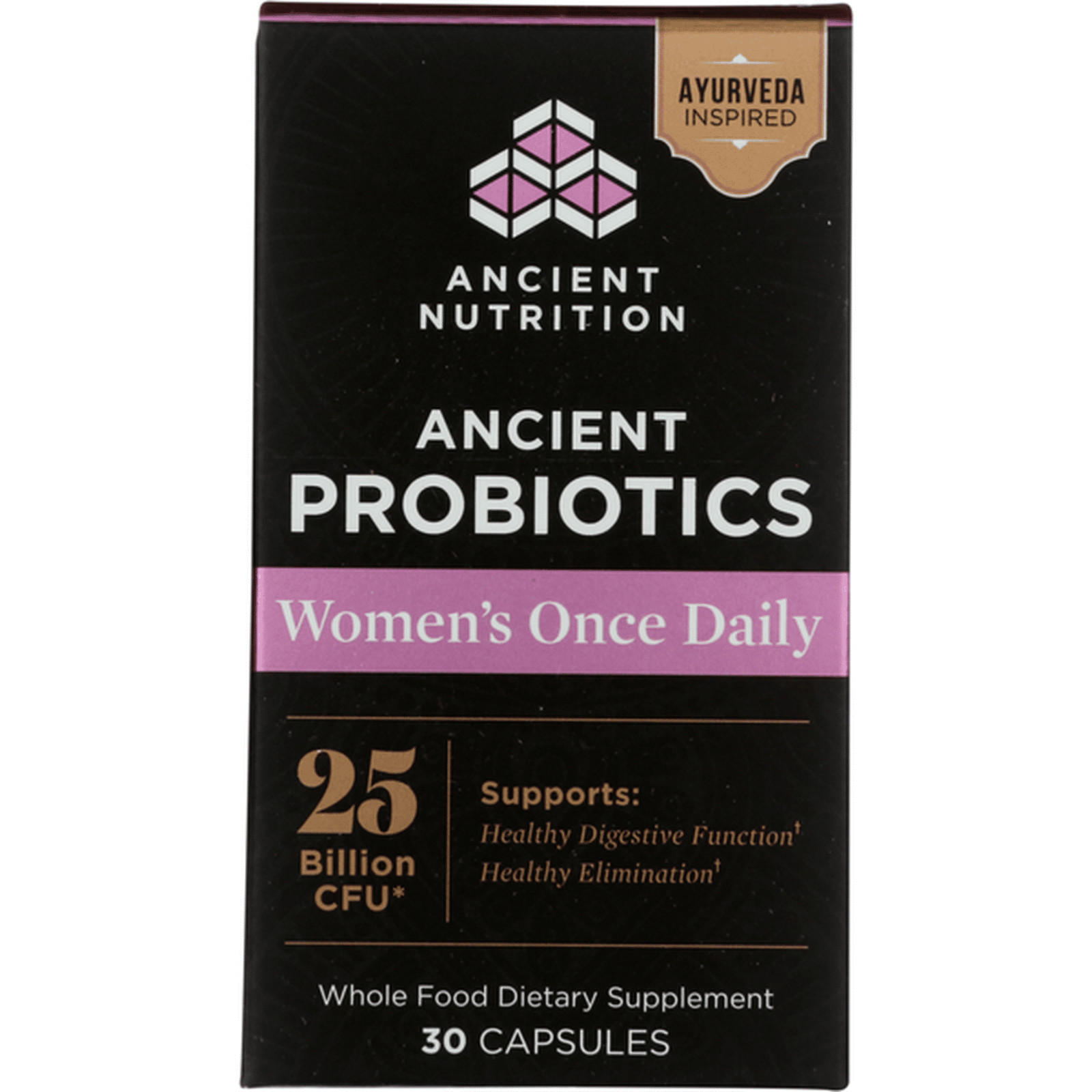 Ancient Nutrition Probiotics Women’s Once Daily 25 Billion CFU 30 Caps 3/26 NEW