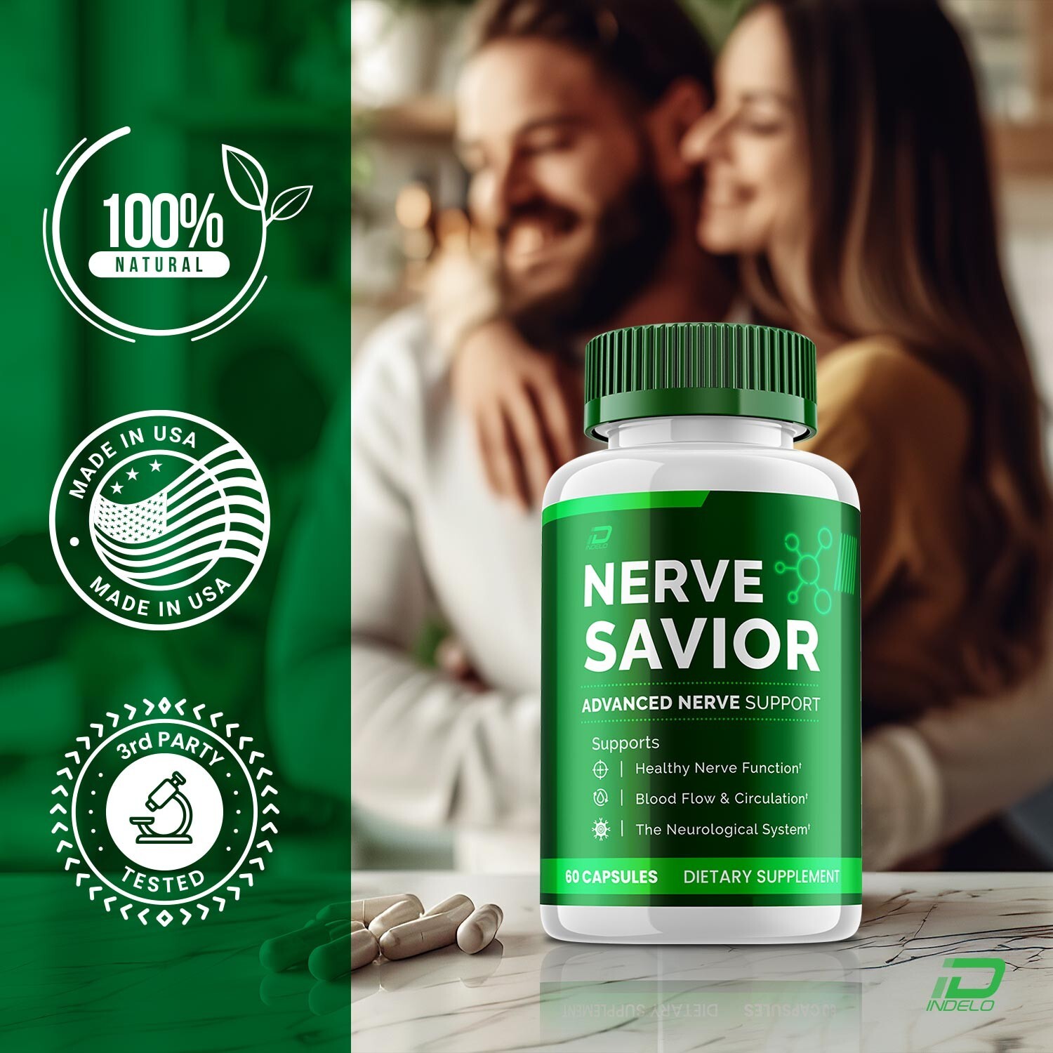 Nerve Savior for Neuropathy, Nerve Savior for Circulation, Inflammation (2 Pack)