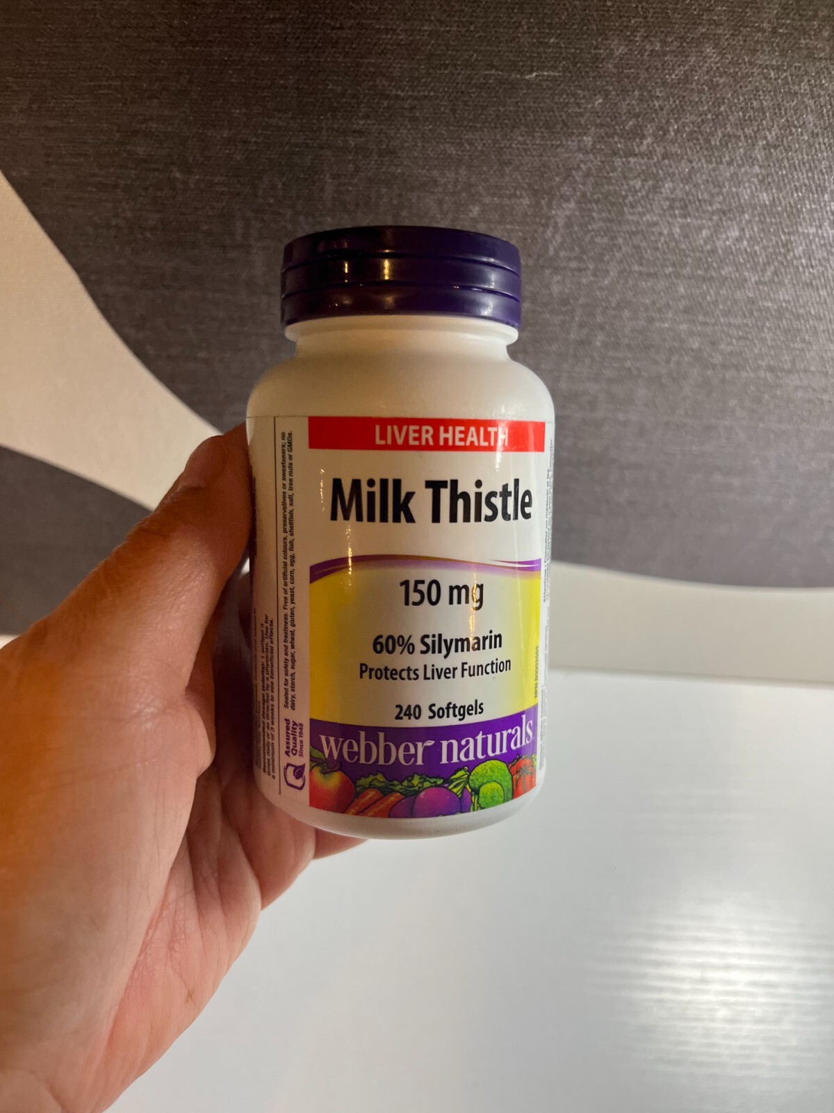 Weber Naturals Milk Thistle 150mg Liver Health 240 Softgels Exp 1/27 NEW OTHER