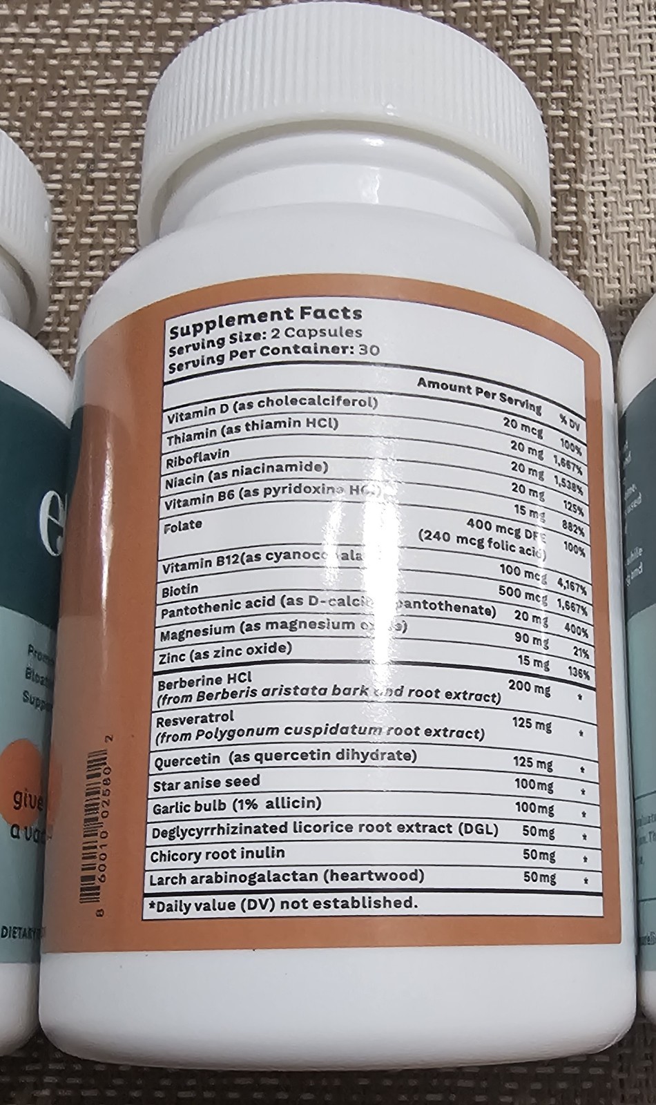 Emma Gut Health Supplement 3-pack 60 Capsules New Sealed