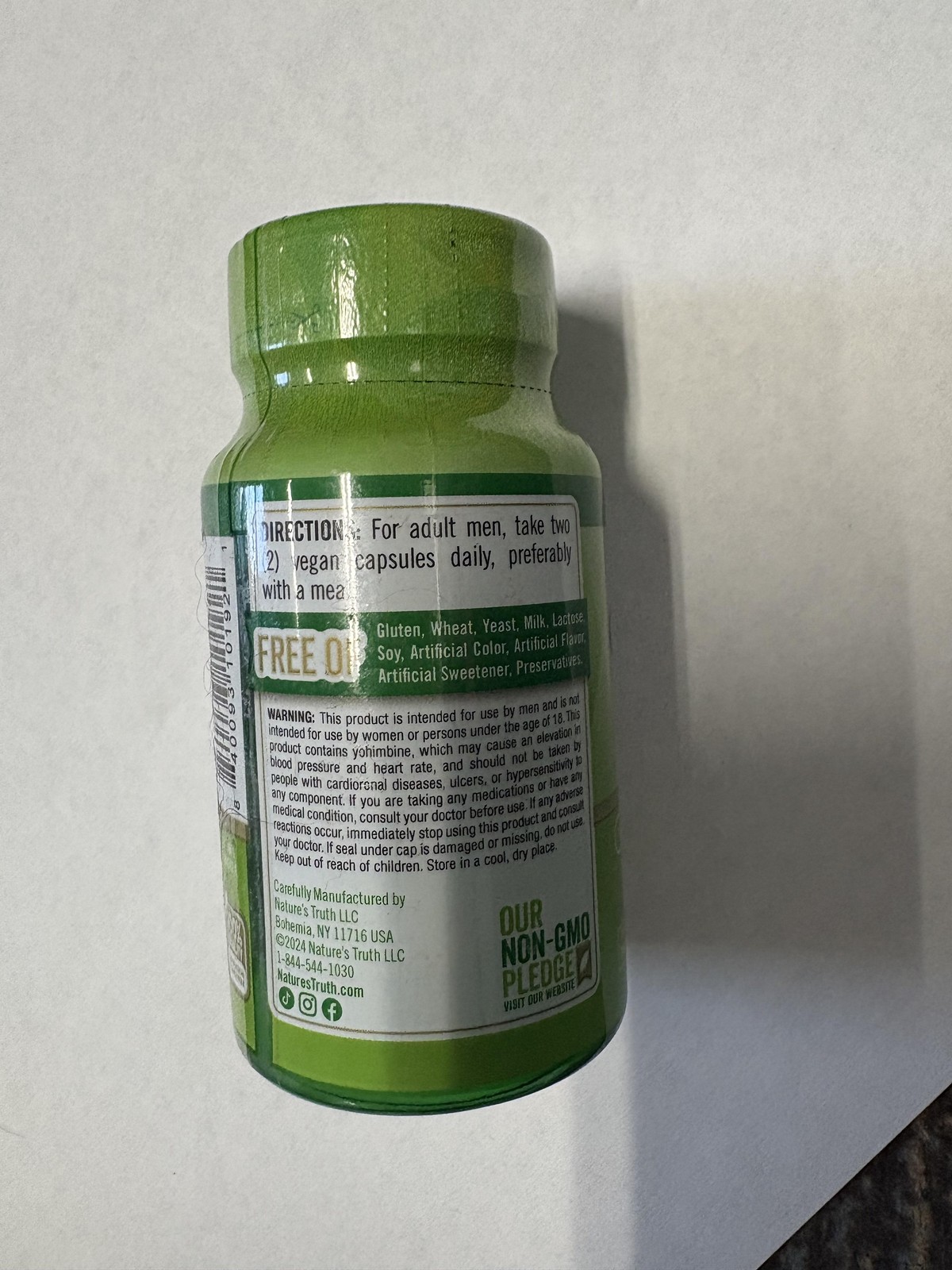 Nature’s Truth Horny Goat Weed with Maca 60ct Capsules Vegan Non-GMO For Men