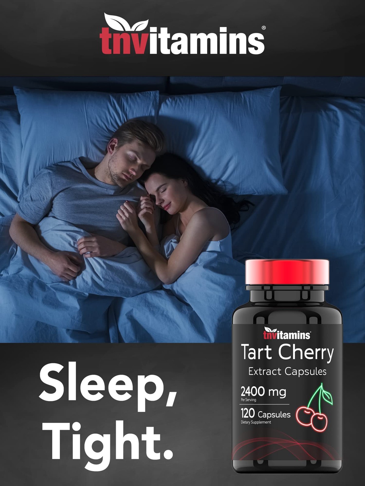 Tart Cherry Capsules (2400 MG – 120 Count) | From 120 Count (Pack of 1)