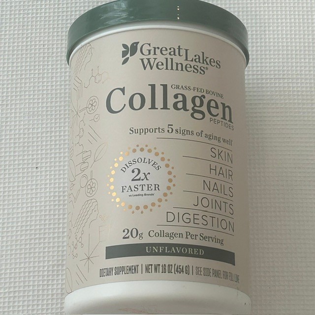 Great Lakes Wellness Collagen Peptides Powder 16 oz/22 Servings BB 2030 NEW