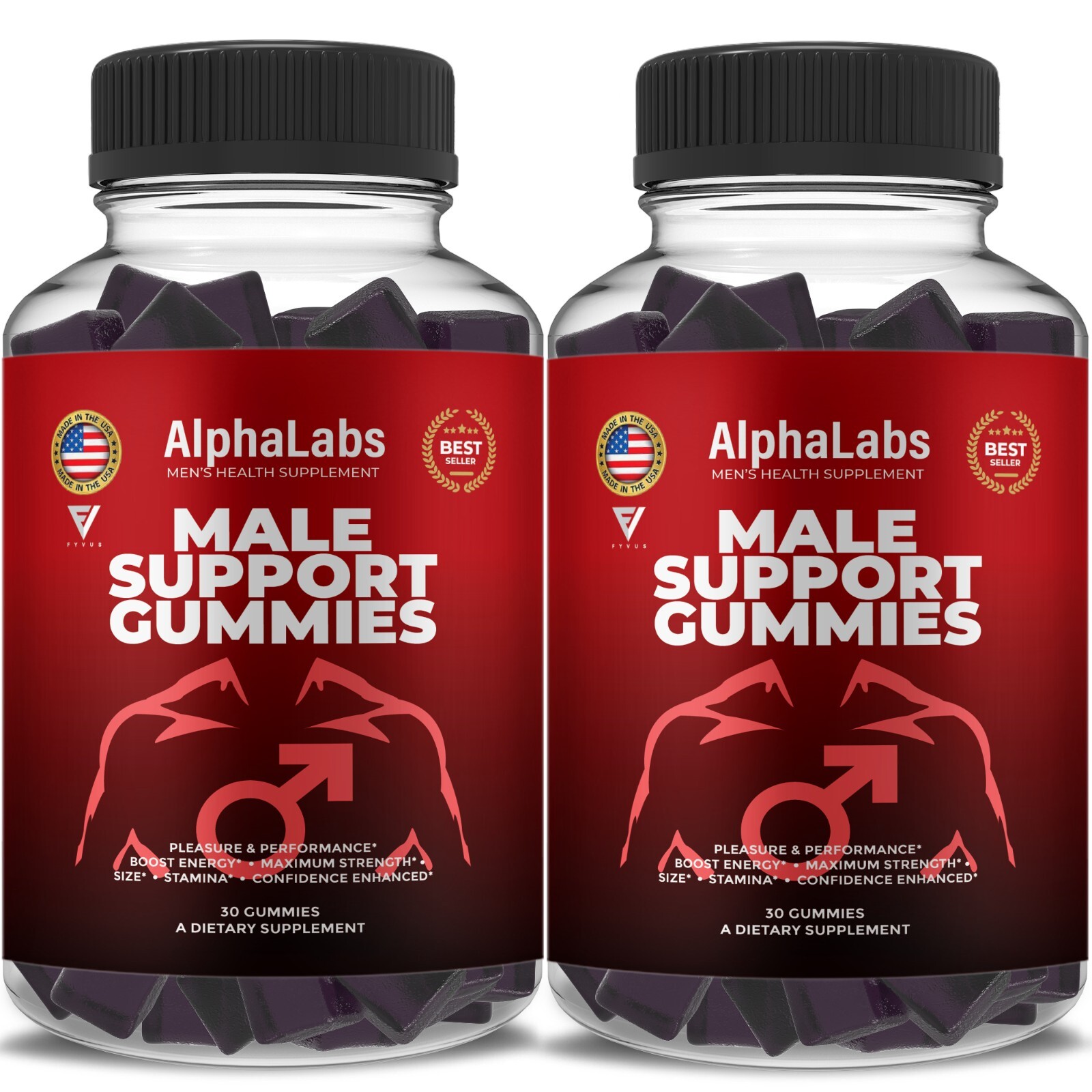 (2 Pack) Alpha Labs Gummies AlphaLabs Maximum Performance Gummy (120 Gummies)