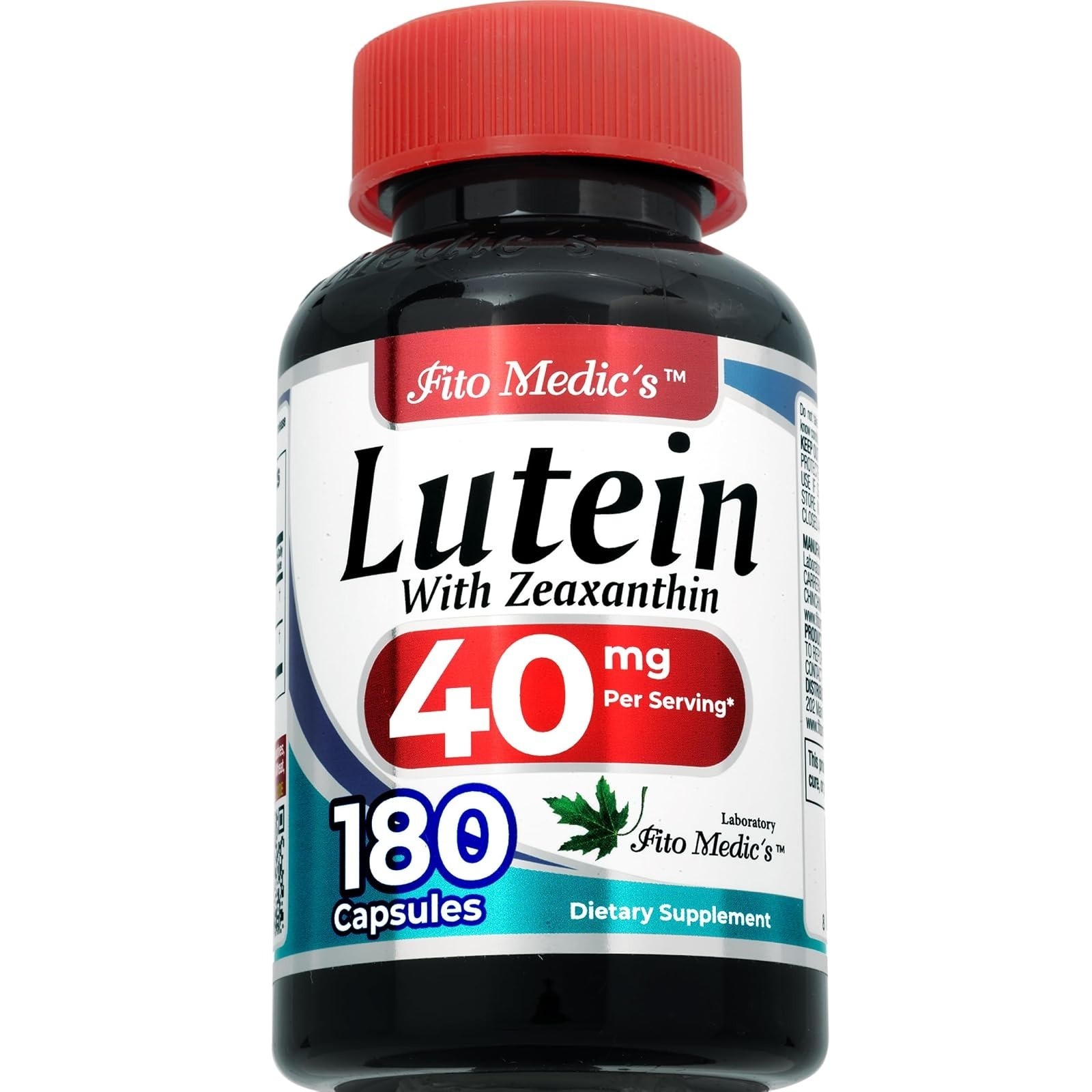 FITO MEDIC’S Lutein Supplement with Zeaxanthin, 180 Capsules, Vitamin A