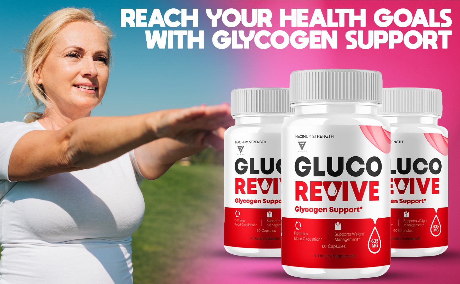 (5 Pack) Gluco Revive Blood Support Supplement GlucoRevive Pills (300 Capsules)