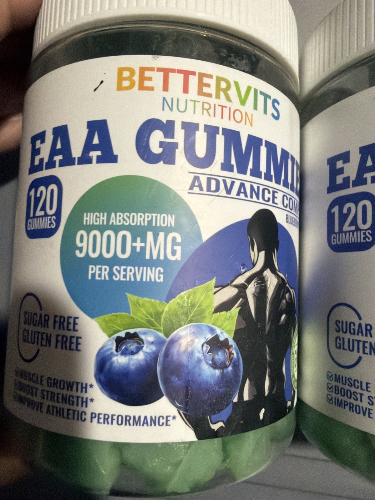 2 X New Bettervits Nutrition EAA Gummi Strength & Muscle Boost 120 Ct Exp 12/26