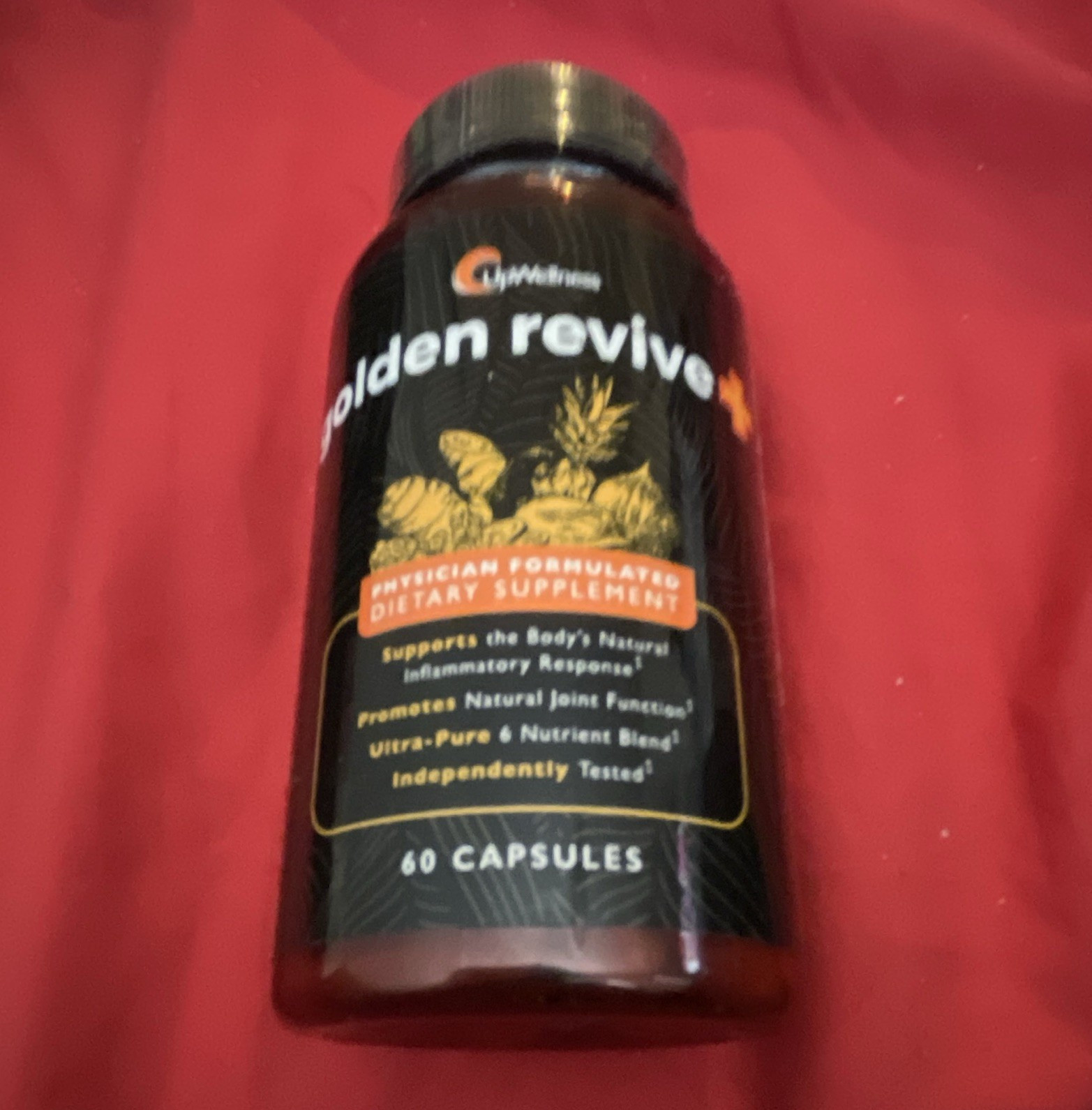 UpWellness Golden Revive Joint Health Dietary Supplement Capsules 60 Count