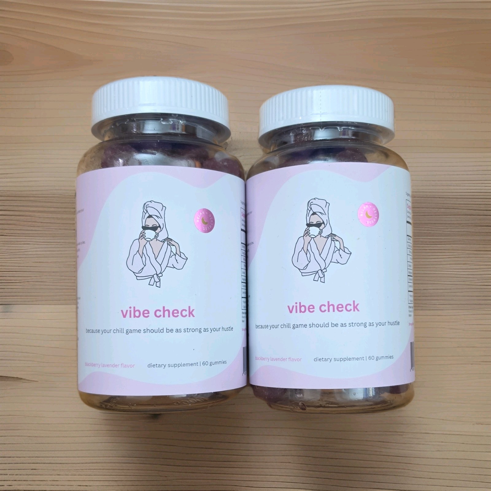 2 x The Balancing Act Vibe Check Sleep Stress Support Gummies 60ct = 120 ct