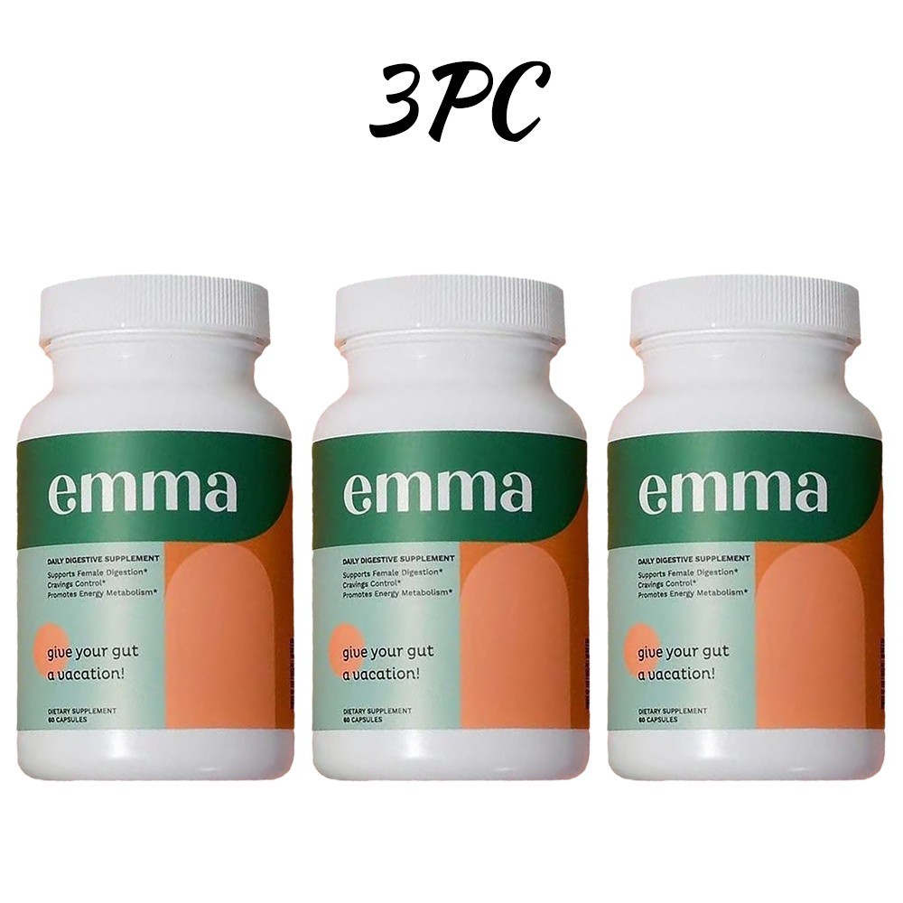 1-5 Pack Emma Relief Supplement Keto for Gut Bloating 60 Capsules New Exp11/2027