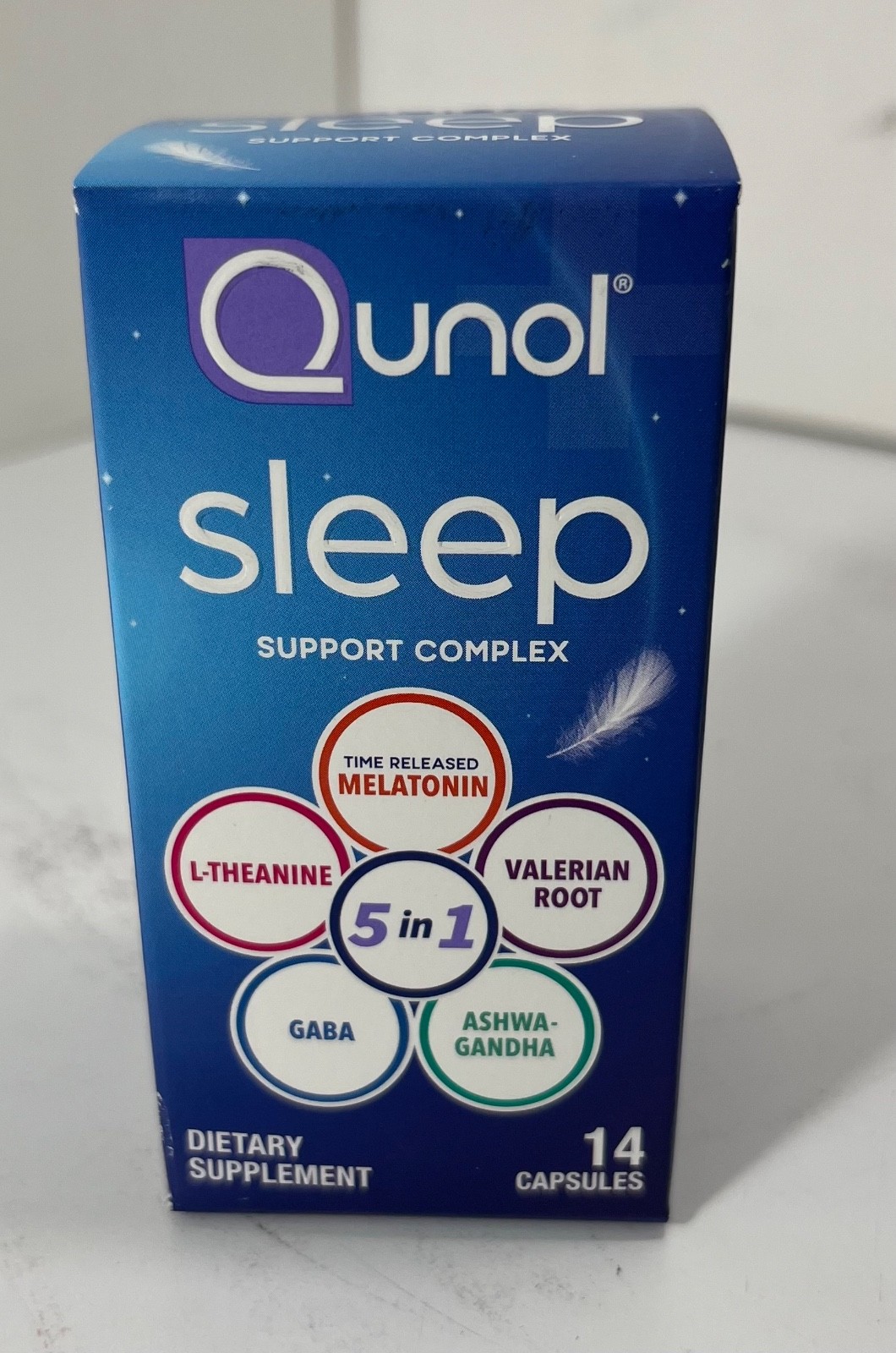 HTF Qunol Sleep Support Dietary Supplement 14 CAPSULES Exp. 03/2026 Free Ship 🔥