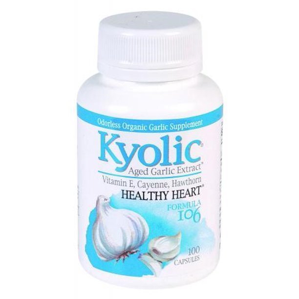 Kyolic Aged Garlic Extract Healthy Heart Formula 106 Dietary Supplement 100 Ct