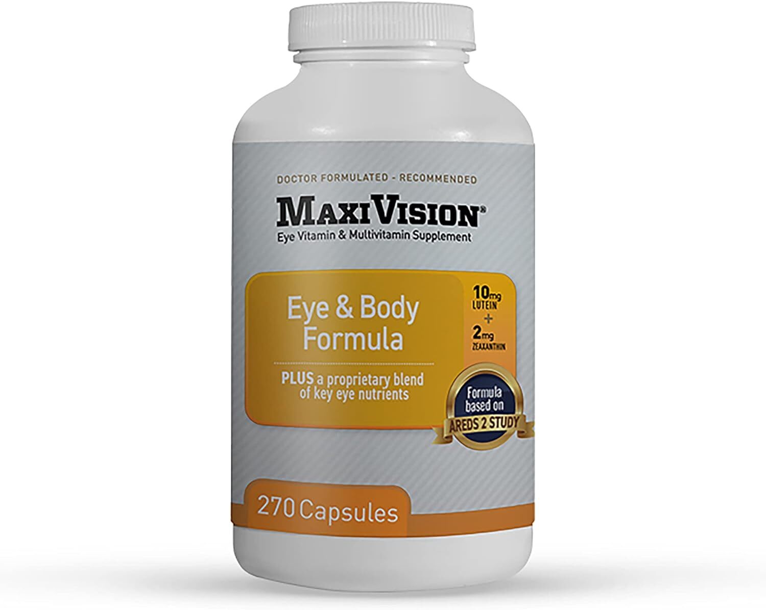 MaxiVision® Eye & Body Formula AREDS 2 Study – 270 Capsules – 1 Bottle