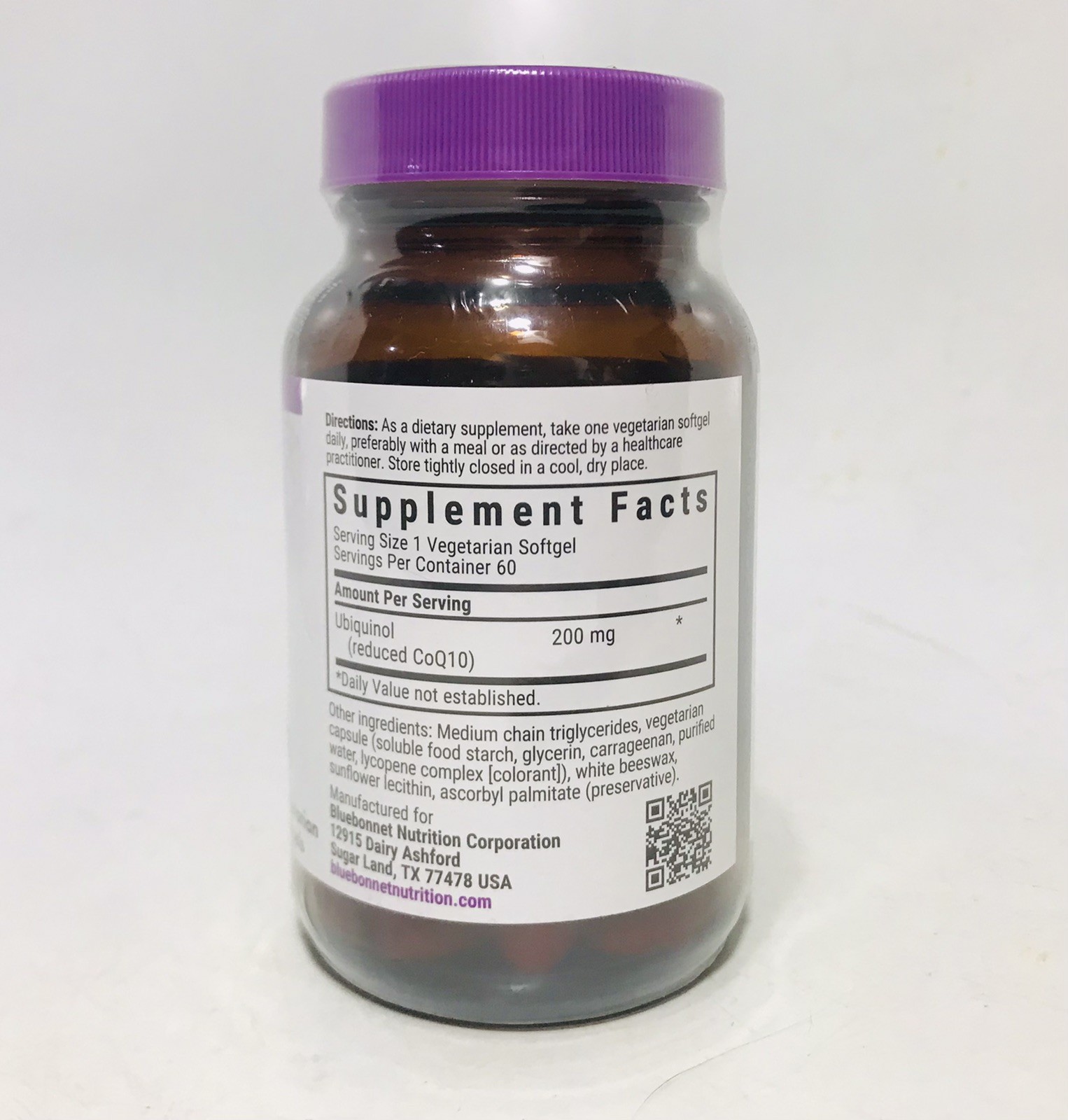 BlueBonnet CoQ-10 Vegetarian Softgels 200 mg 60 Count Exp. 06/2028