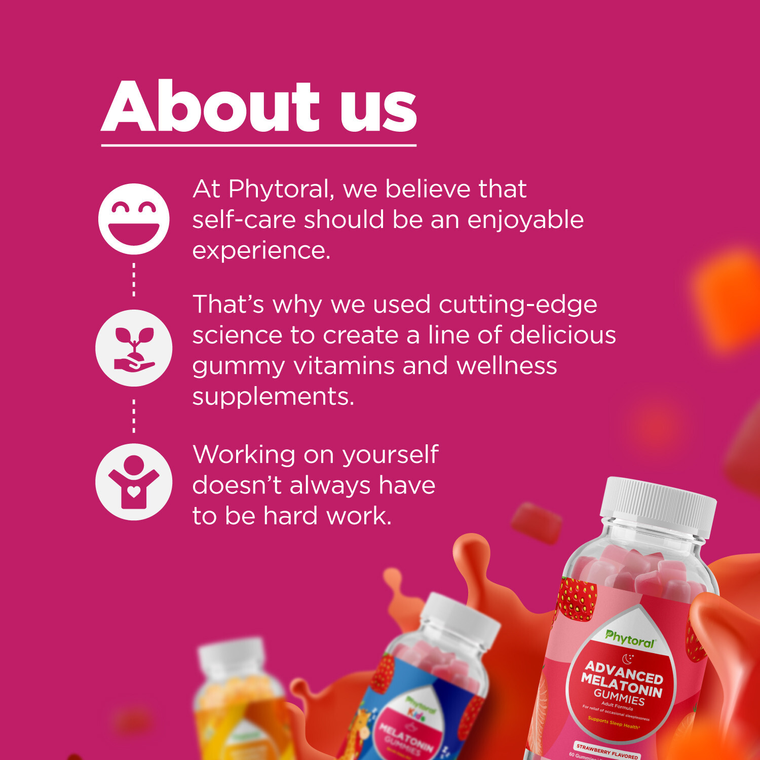 Phytoral Extra Strength Biotin & Collagen Gummies – Hair Skin Nails for Women