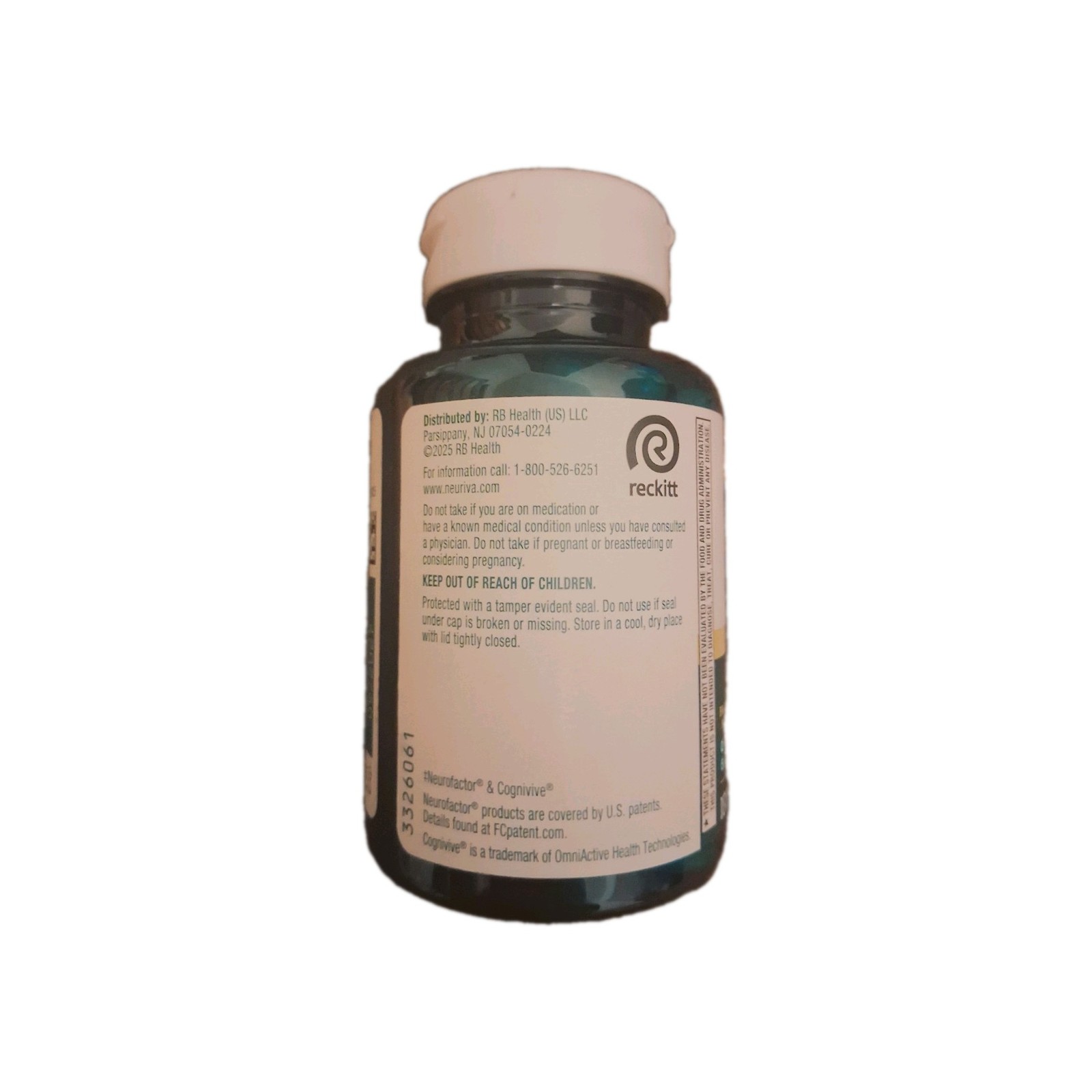 Neuriva Brain Health Ultra Cognitive Health Capsules 60 Ct w/ B6 B12 Folic