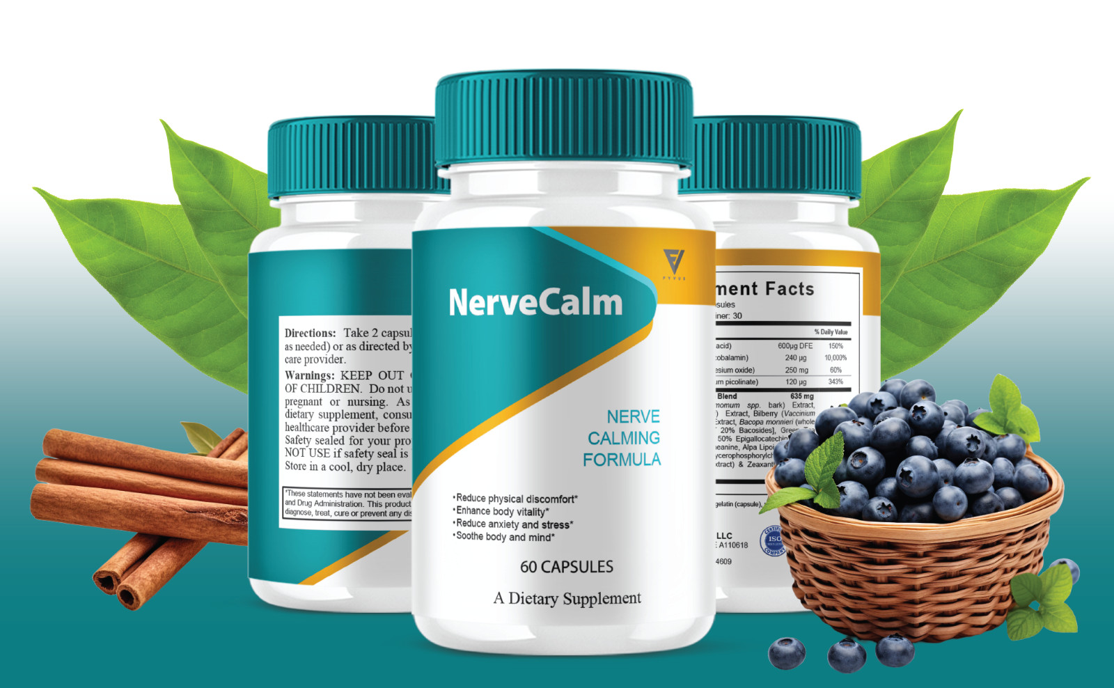 Nerve Calm Advanced Formula, NerveCalm Max Strength (60 Capsules)