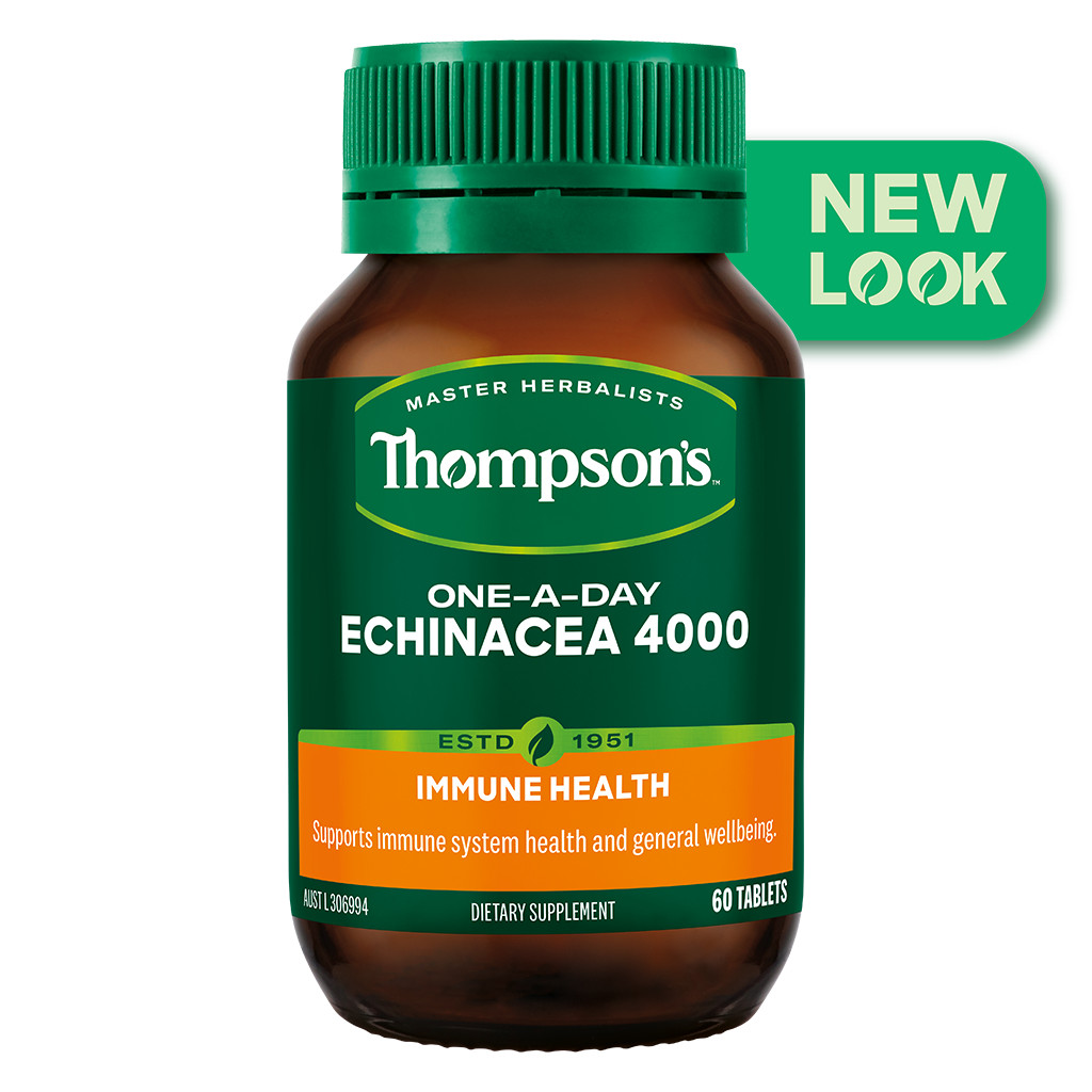 NEW Thompson’s Echinacea 4000 60 tablets Thompsons One-A-Day