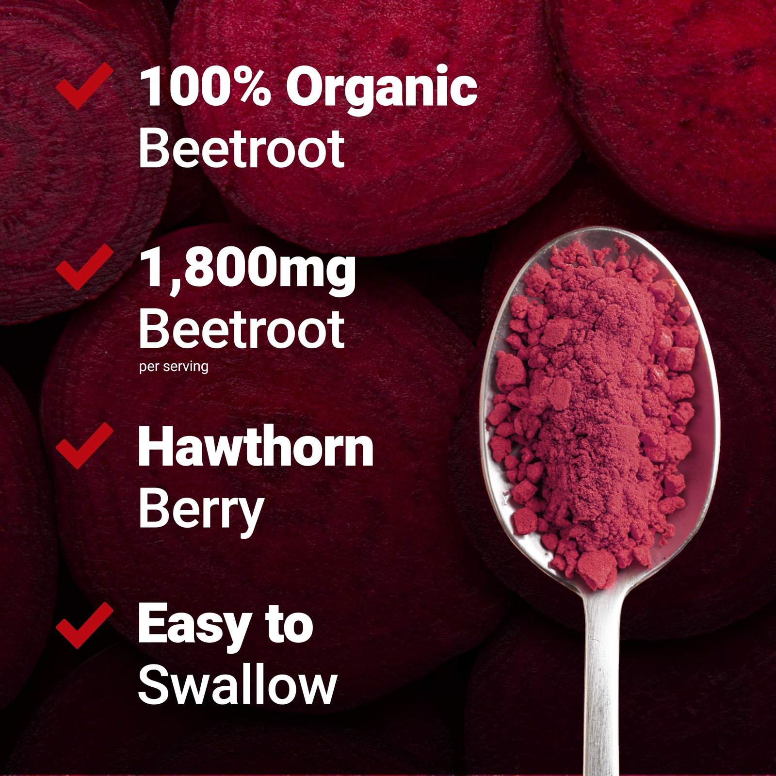 Force Factor Total Beets Blood Pressure Support 90 Count (Pack of 1),