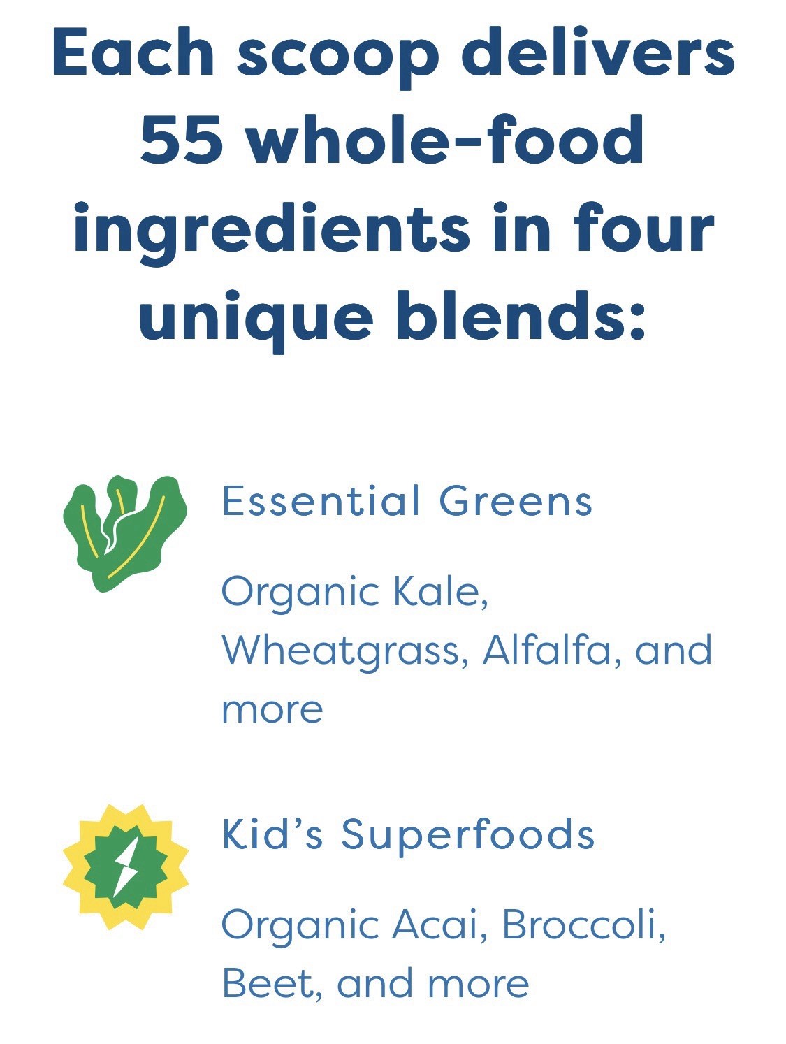 hiya Kids Daily Greens + Superfoods Powder, Chocolate, Vegan, 7.94 oz