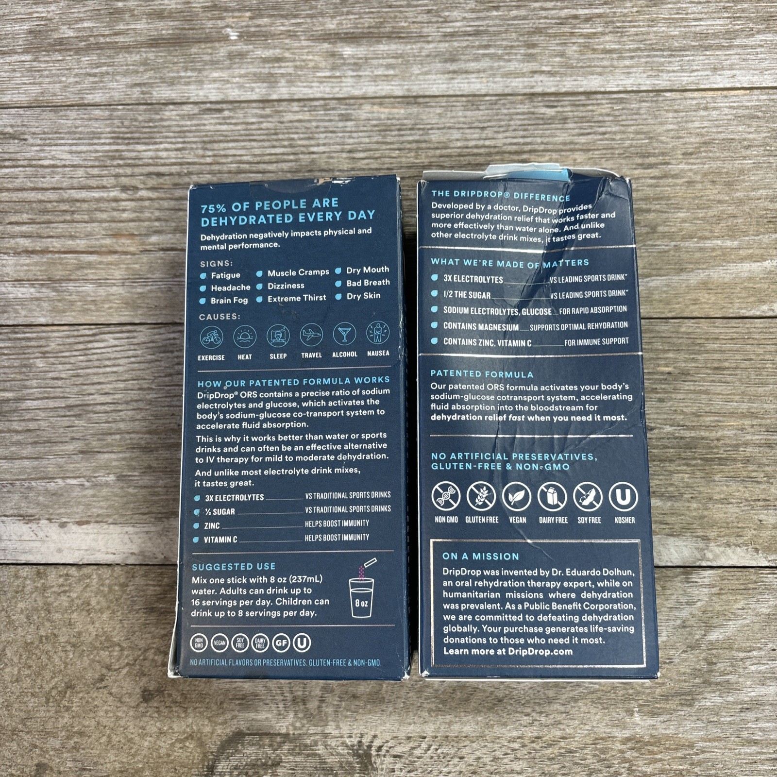2 pack – DripDrop Electrolyte Drink Mix Variety Pack 8 Count Ea. Ex.4/26 & 5/27