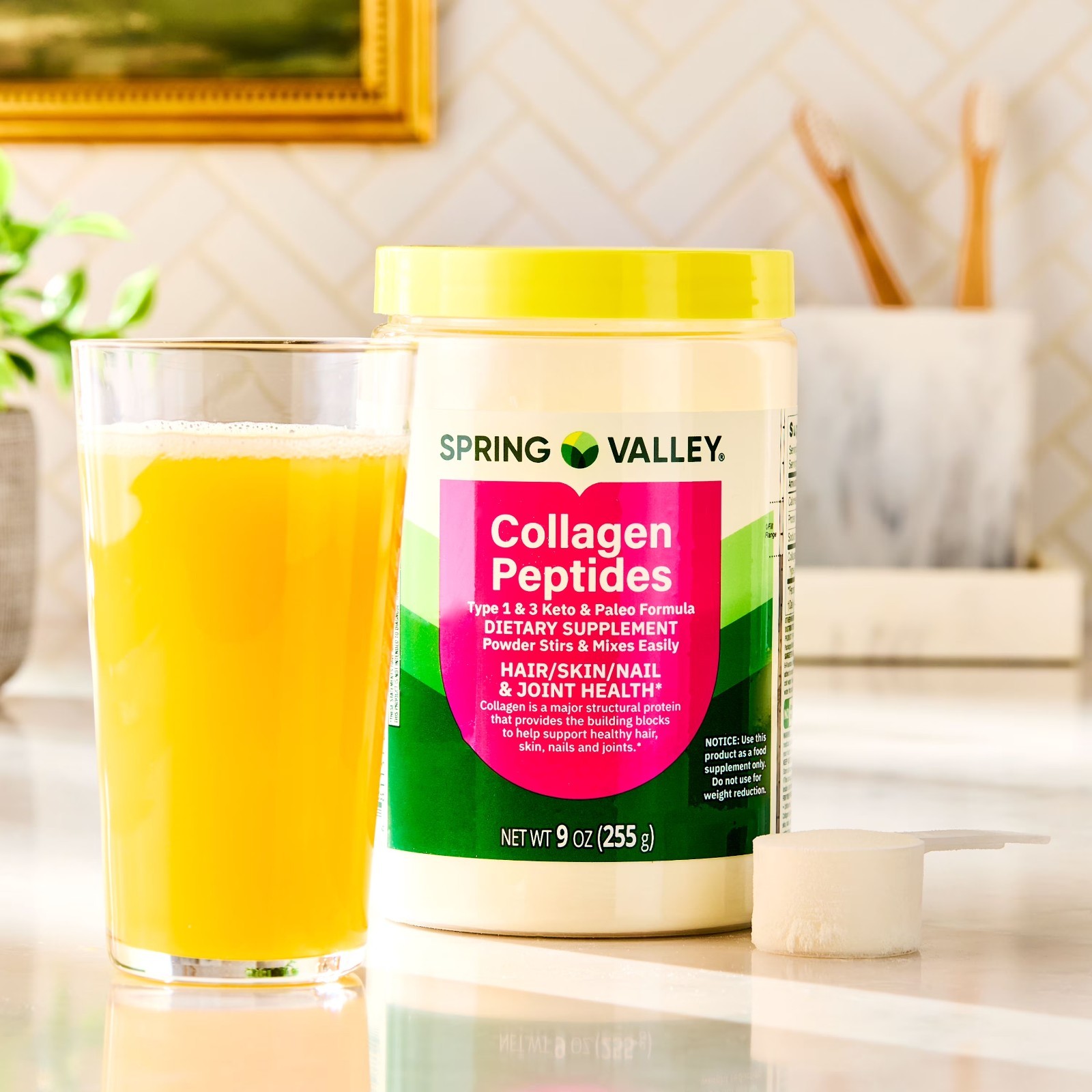 Spring Valley Collagen Peptides Type 1 and 3 Dietary Supplement 9 oz