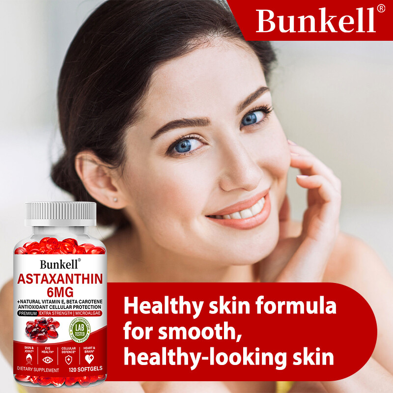 Astaxanthin 6mg – Brain, Skin, Eyes, Joints & Heart Health, Immune Support