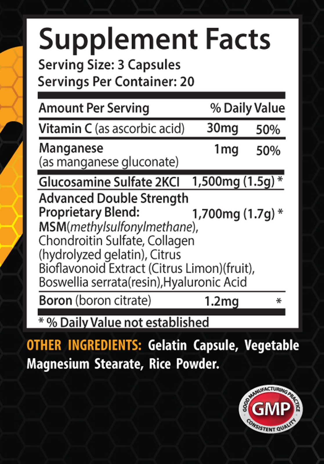 vital 3 joint solution – GLUCOSAMINE MSM EXTRA STRENGTH 2B – msm glucosamine