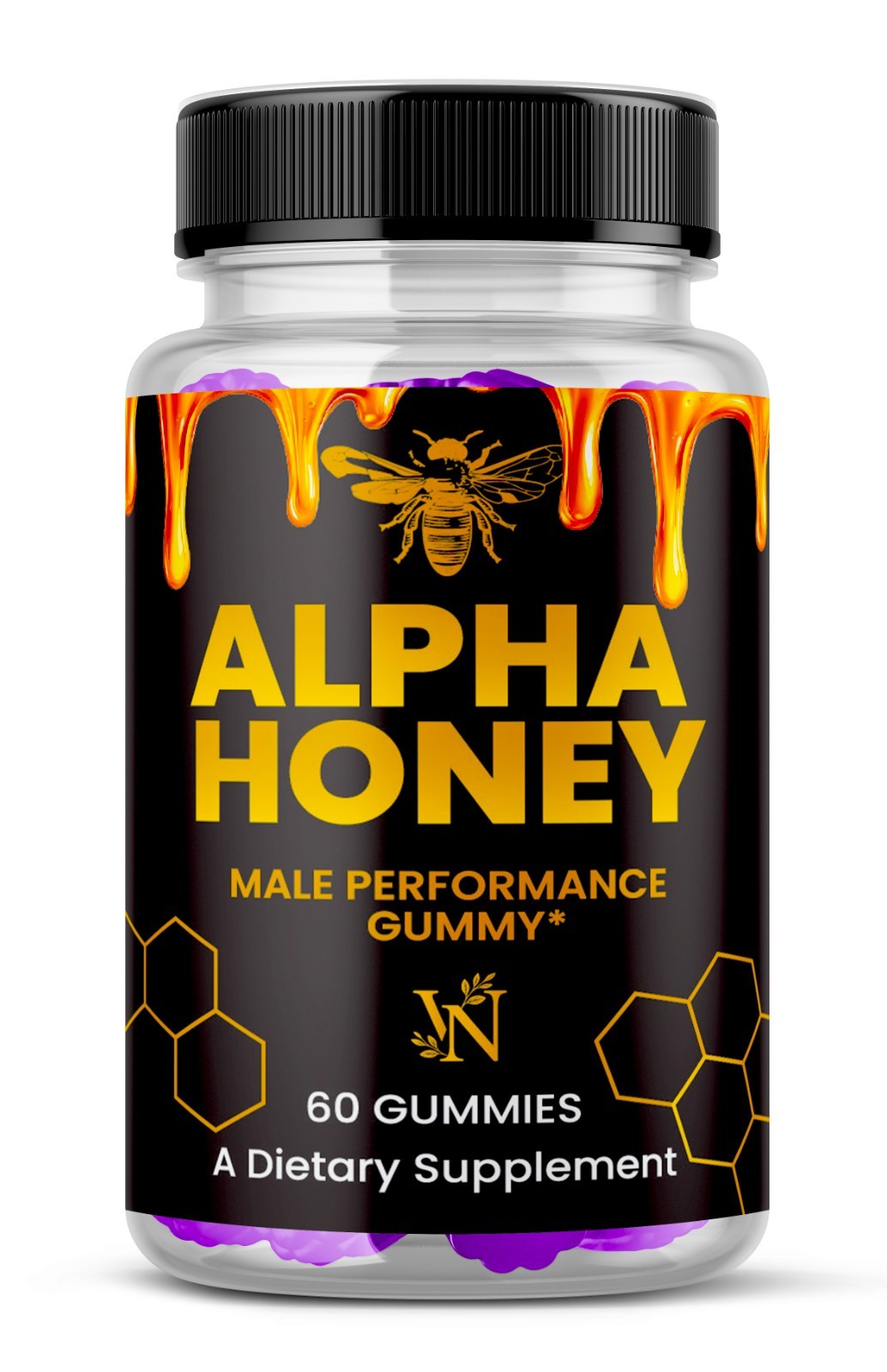 Alpha Honey Male Performance Gummies, AlphaHoney Gummy Supplement (60 Gummies)