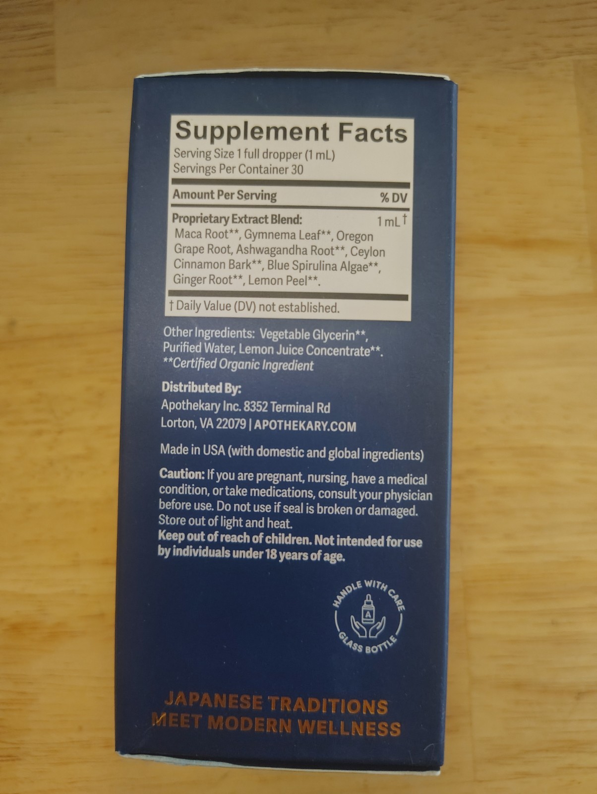 Apothékary Blue Burn – Weight Management Liquid Drops – 1 Fl Oz (30 Servings)