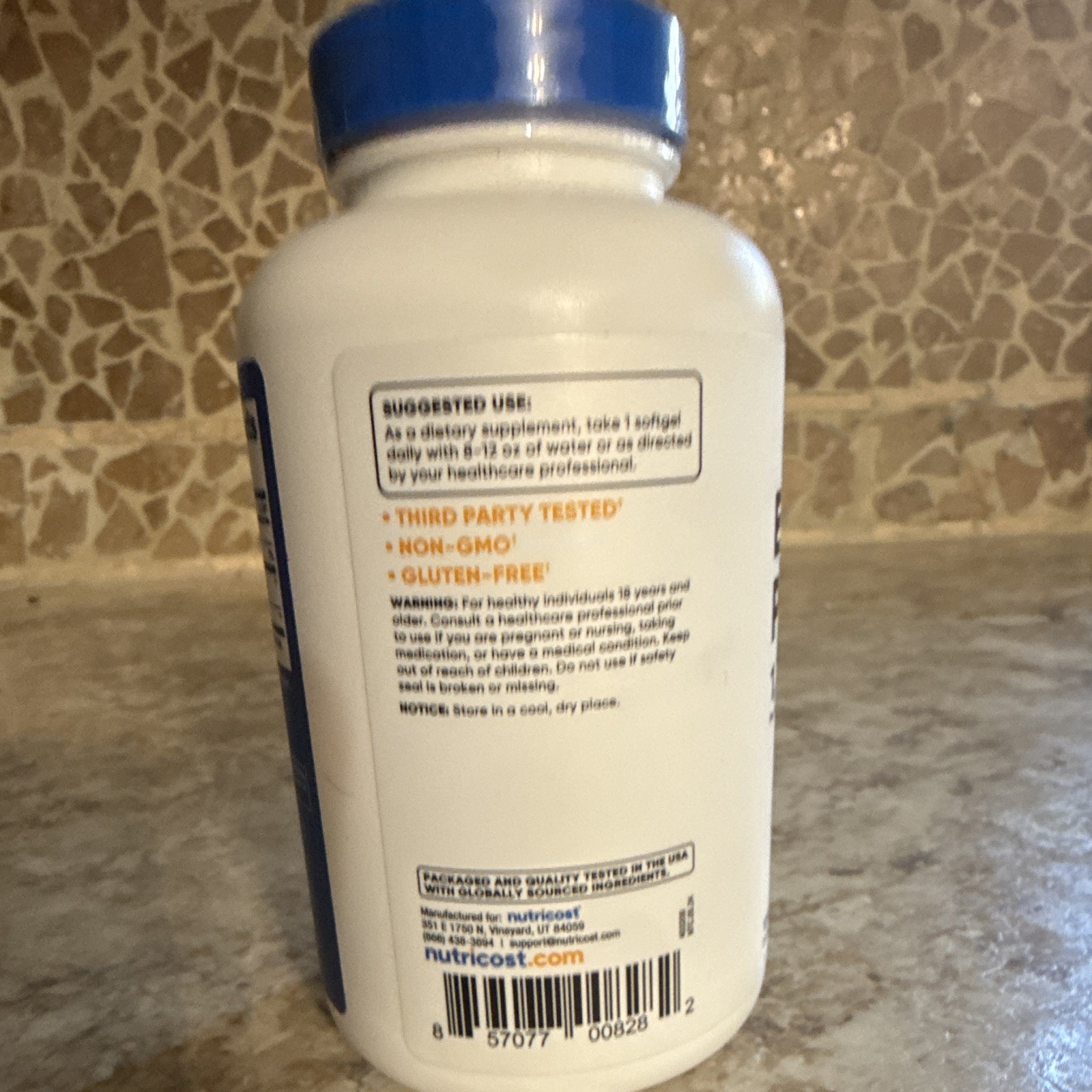 Nutricost Evening Primrose Oil 1,300mg Non-GMO Gluten-Free, 120 Softgels