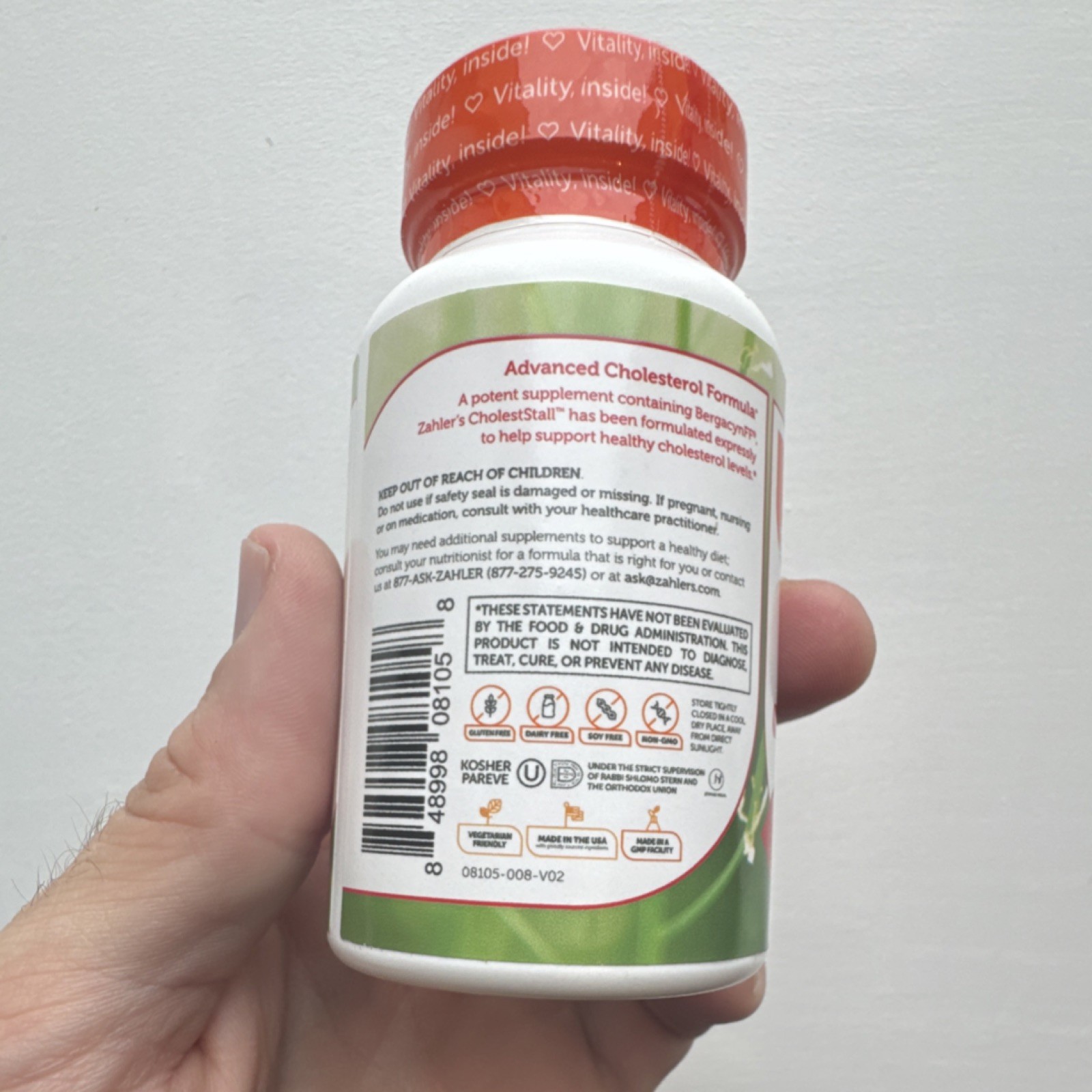 Zahler CholestStall Advanced Cholesterol Support 30 Caps 06/2028