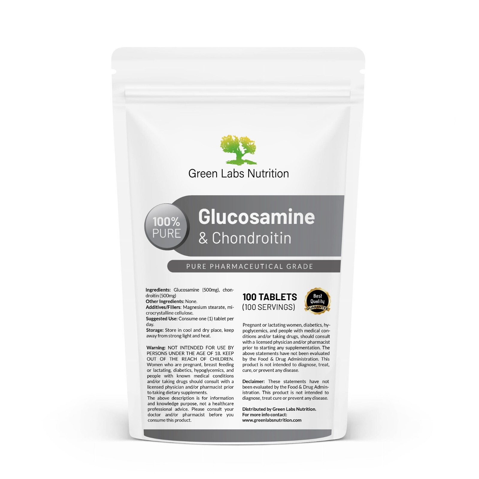Glucosamine Sulphate 2KCL 1000mg Tablets Effective Joints & Bones Regeneration