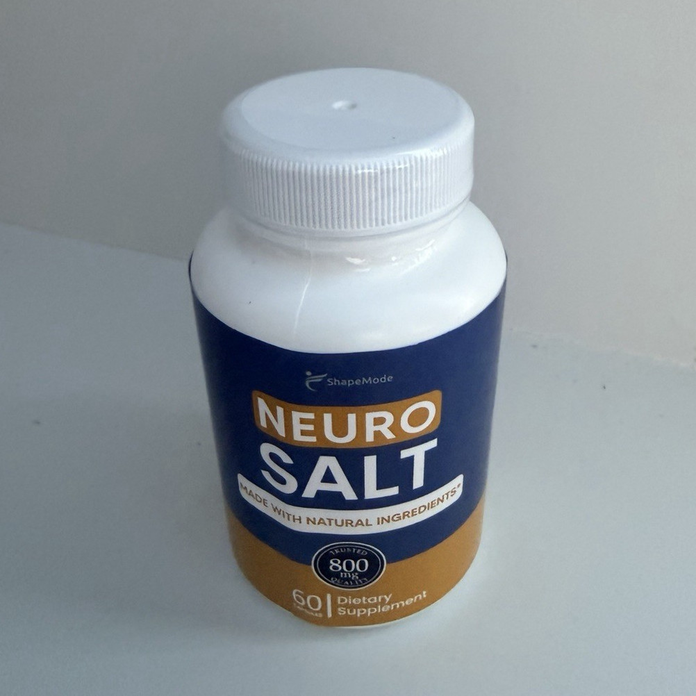 ShapeMode Neuro Salt Dietary Supplement 800mg Natural Ingredients 60 Count