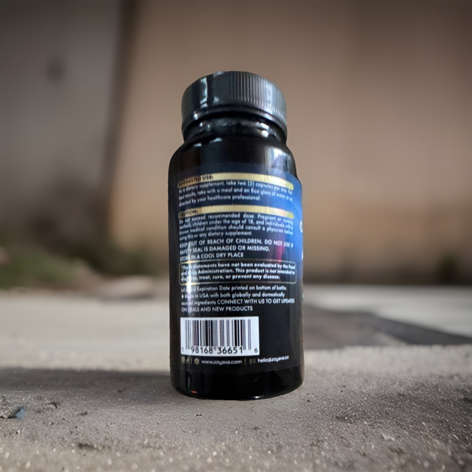 Zoyava Magnesium Ashwagandha L-Theanine Lion’s Mane Extra Strength 60 Capsules