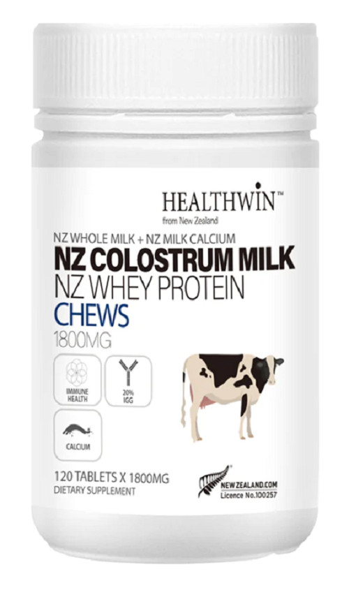 HEALTHWIN NEW ZEALAND Colostrum Protein 1800mg 120 Tablets