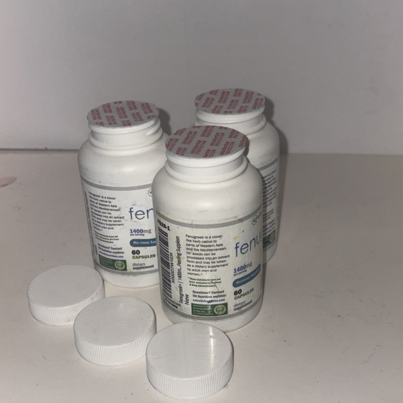 VH Nutrition Fenugreek+ 1400mg Extra Strength Fenugreek 60ct Three PK MFG1/2025
