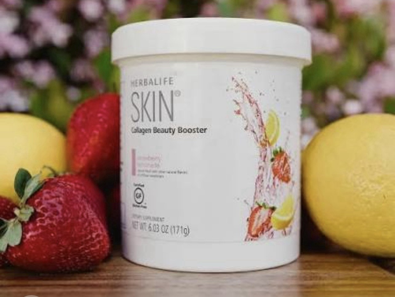 Herbalife Collagen Beauty Booster Strawberry Lemonade 6.03 oz Gluten Free
