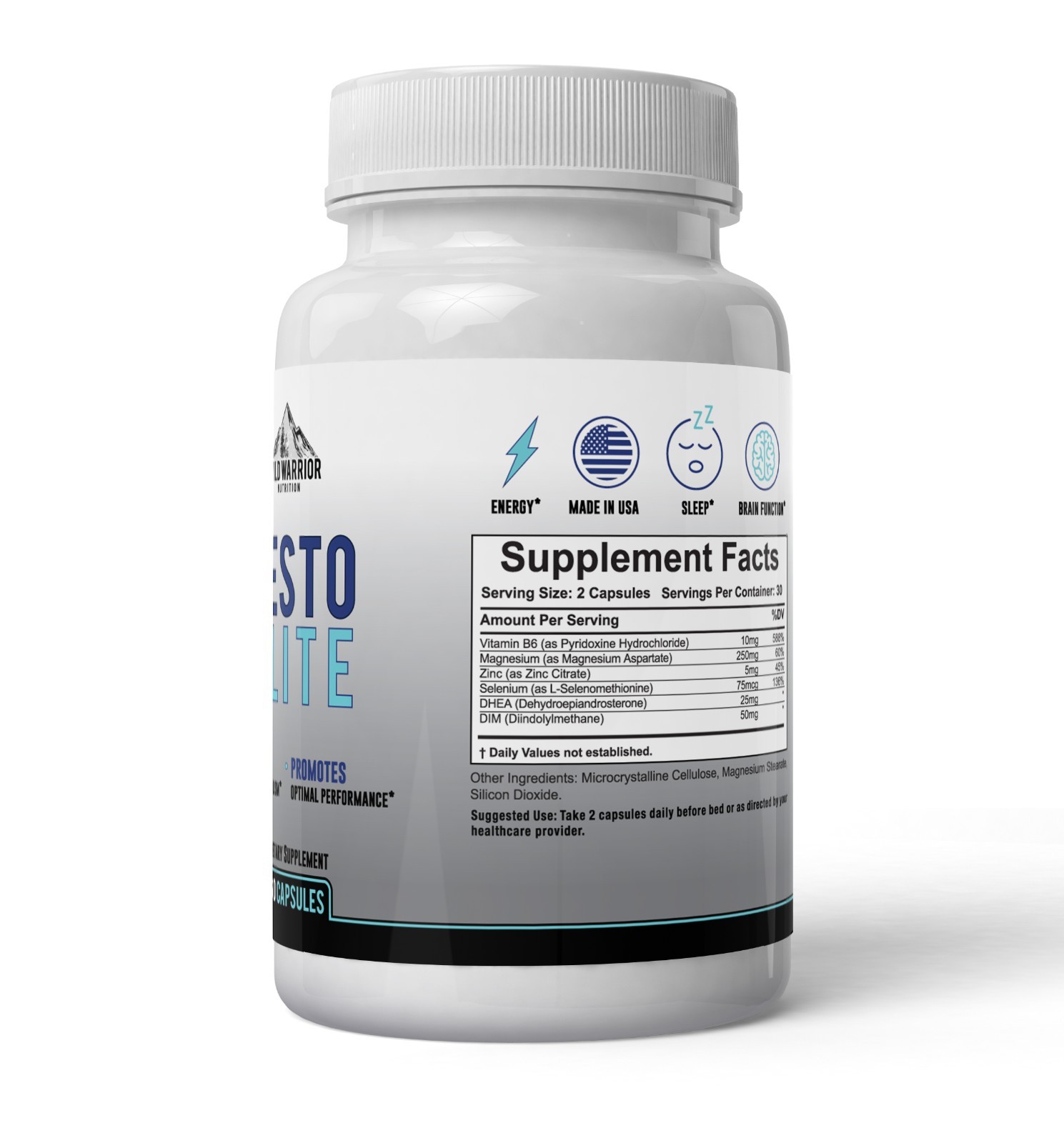 Wild Warrior Nutrition Men’s Testoster Booster – Testo Elite – ZMA +