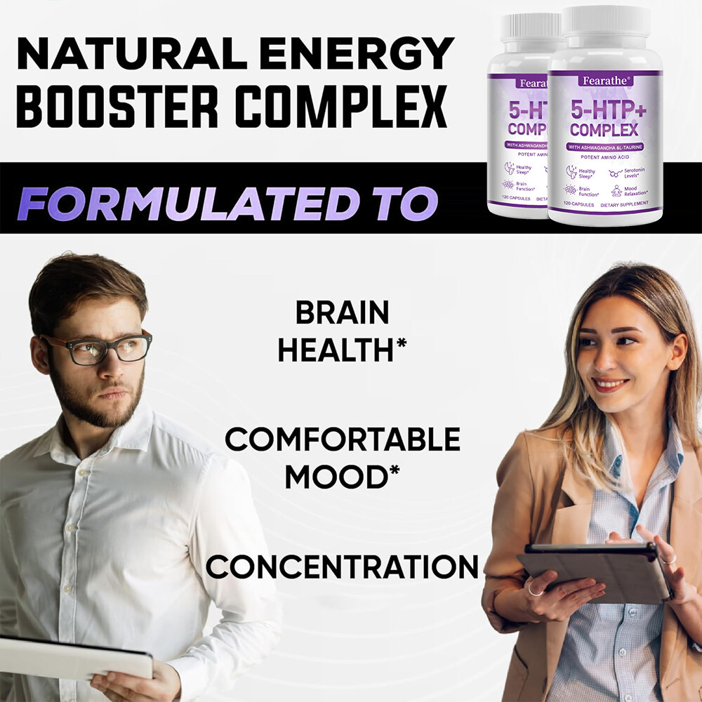 5-HTP Caps, Serotonin Support for Sleep and Stress, Supports Weight Loss, 5HTP