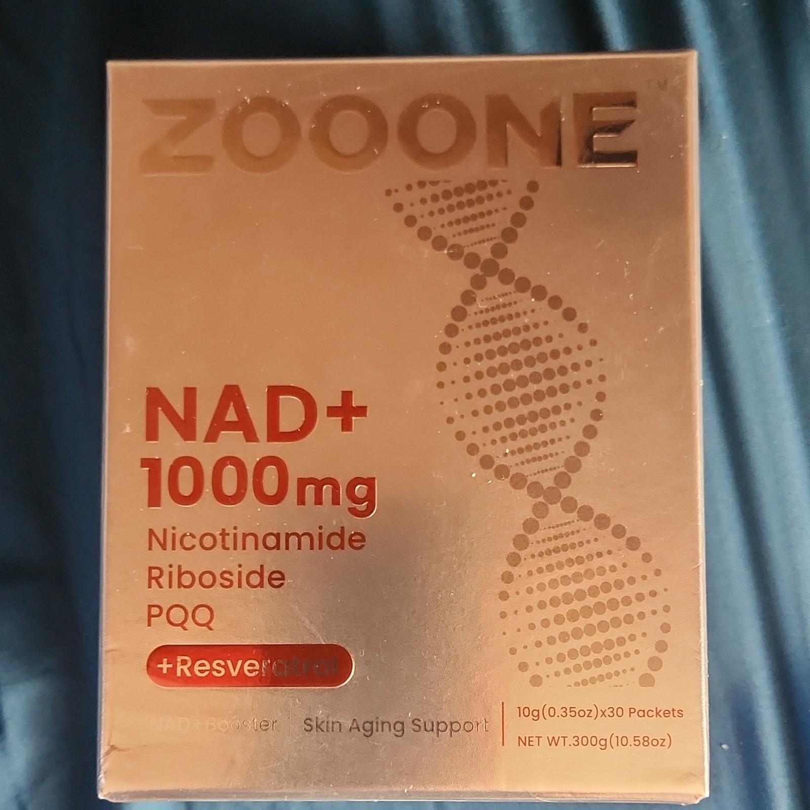 ZOOONE NAD+ Booster 1000mg 30 Packets Nicotinamide Riboside, Dairy & Gluten Free