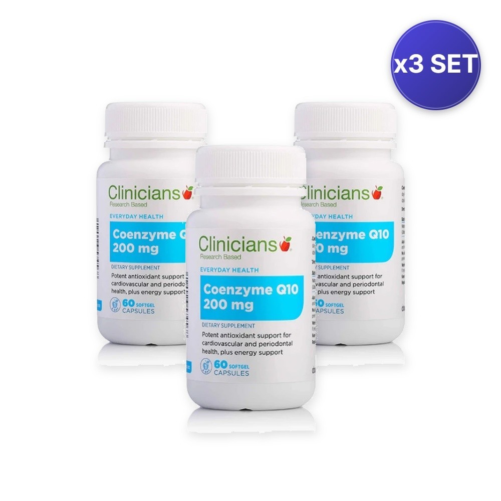 Coenzyme Q10 200mg (60 Capsules) – 3 Pack