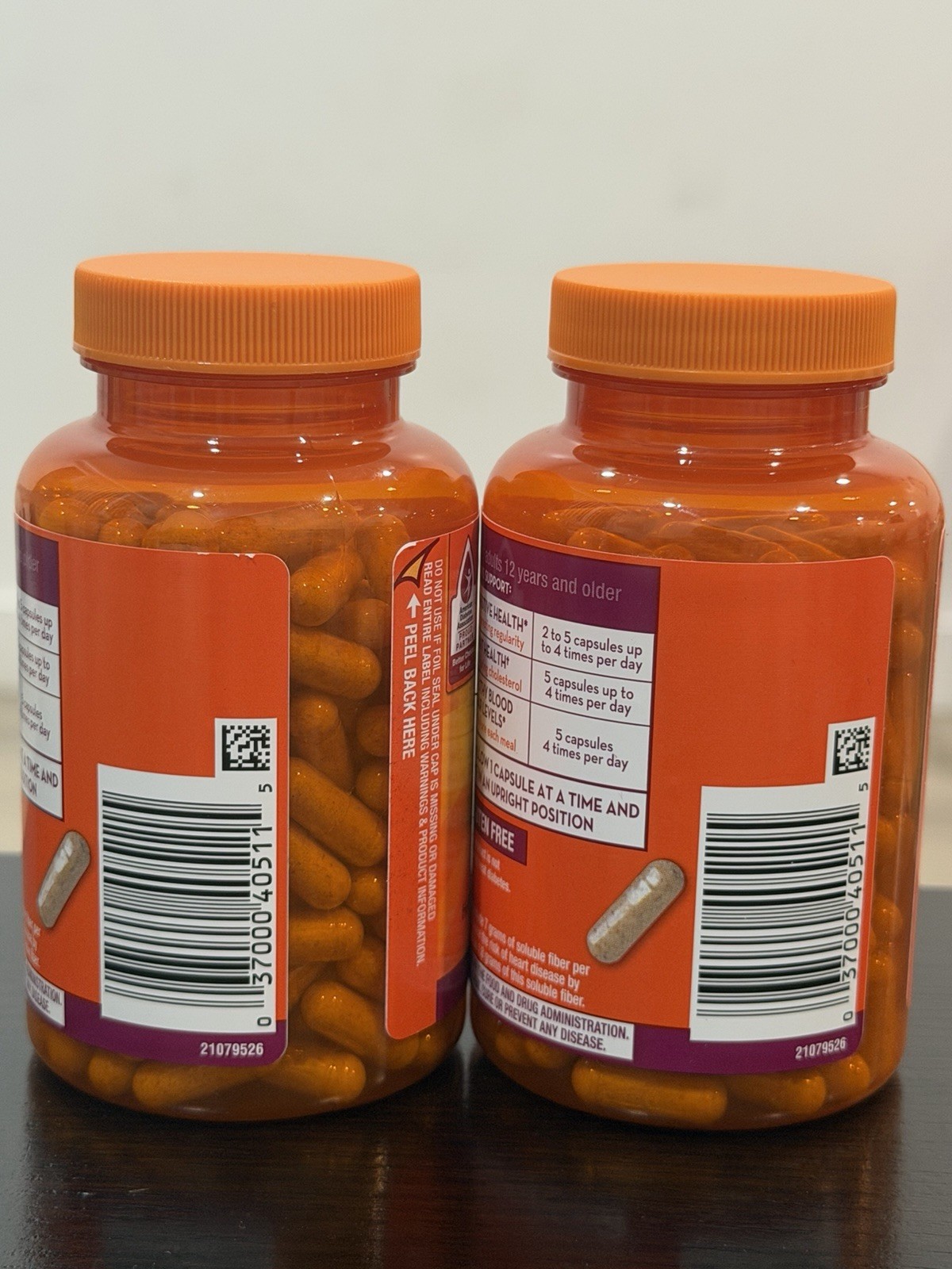 2 pk Metamucil 3-in-1 Daily Fiber Psyllium Husk Supplement 160 Gluten-Free Caps