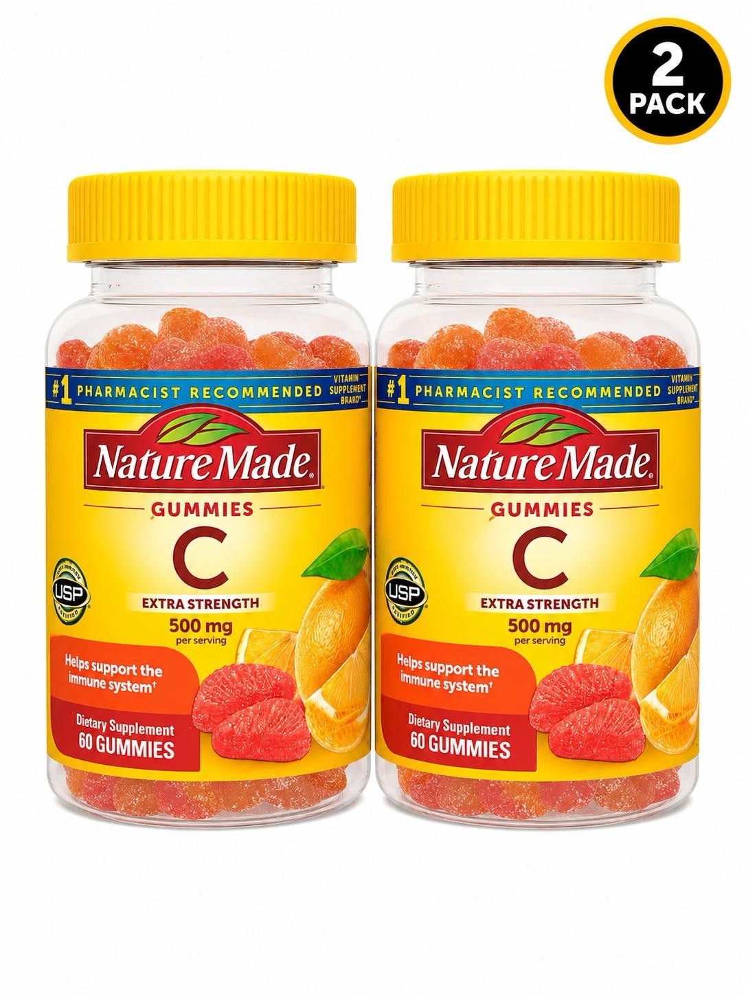 (2 Pack) Nature Made Vitamin C 250mg 80ct Each Exp: 03-2027+ M37