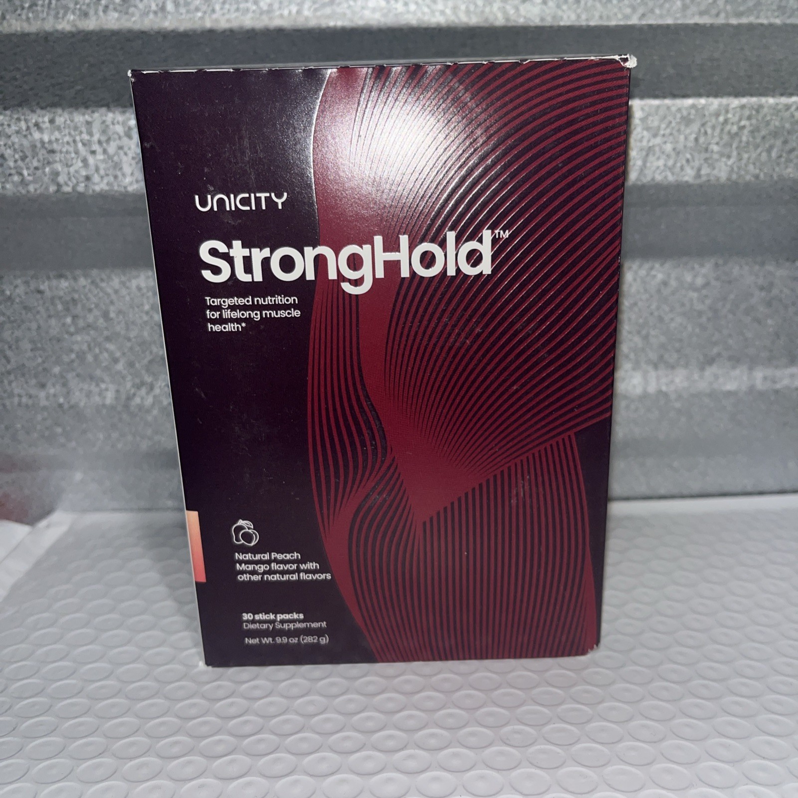Unicity StrongHold 30 Stick Packs Muscle Support Peach Mango Exp 2027 🚚✅