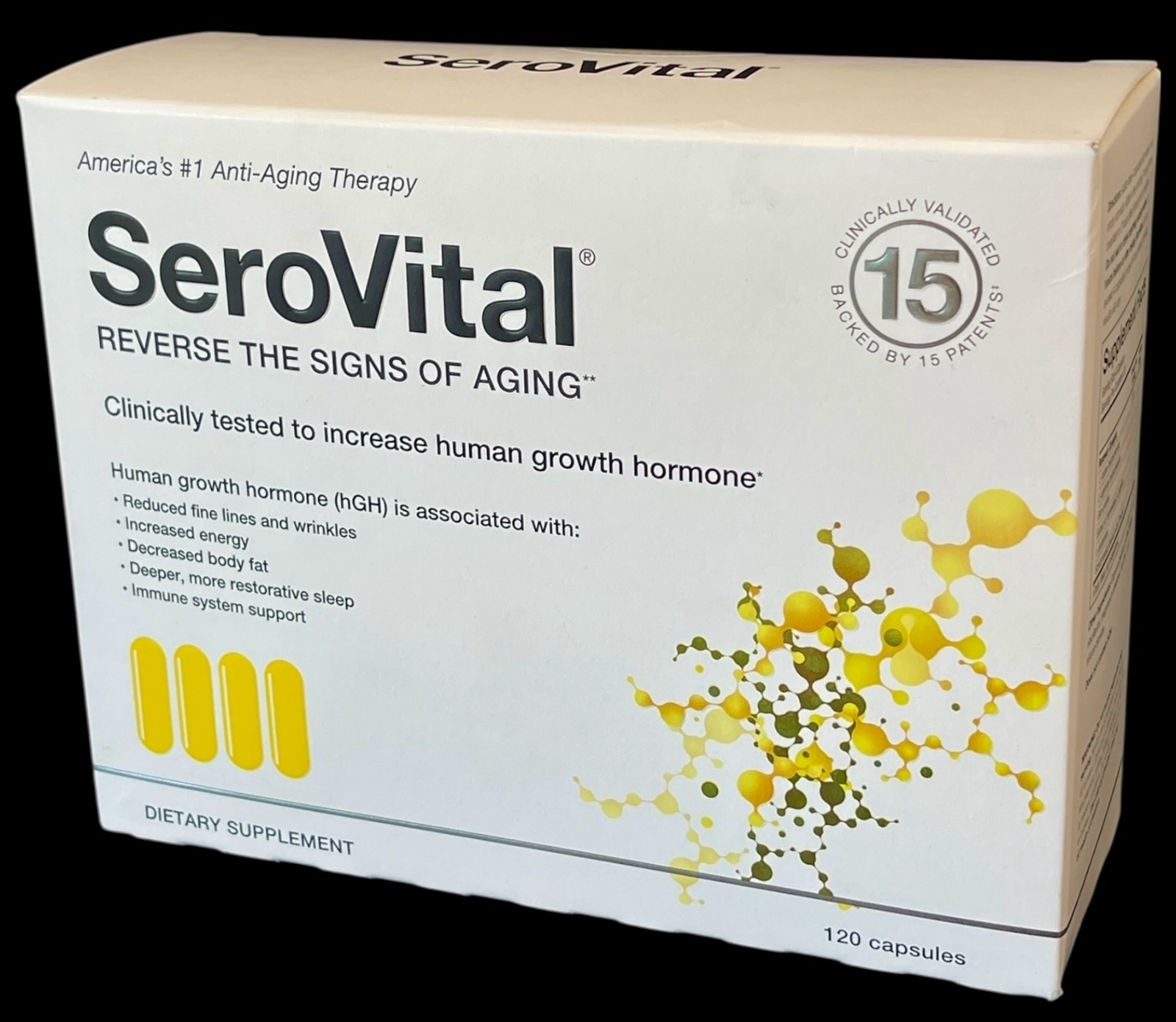 Serovital Supplement Anti-Aging Skin Energy Sleep Body Fat Immune 1 Month Supply
