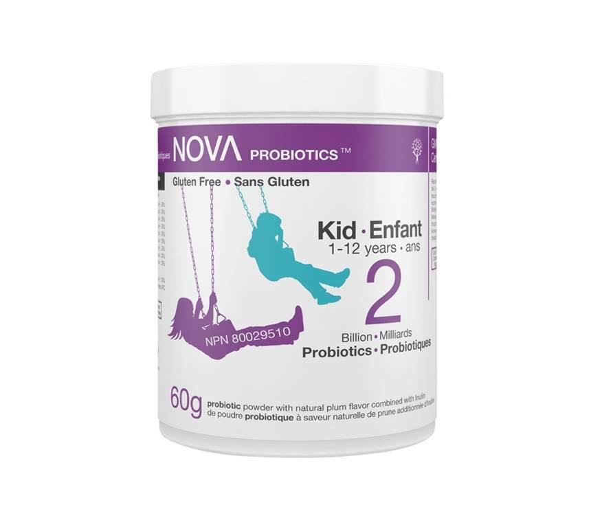 NOVA PROBIOTICS Multi-Strain KID 1-12 Years 2 Billion Probiotics per Scoop