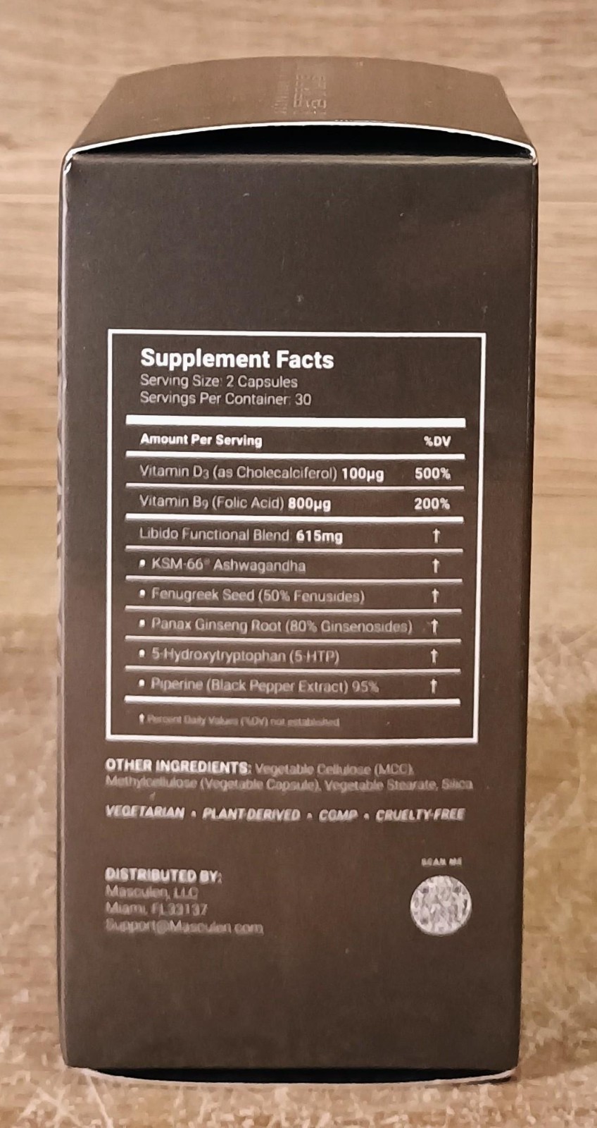 Masculen Titan Enhancement Supplement for Men (60 Capsules) Sealed exp 12/2027